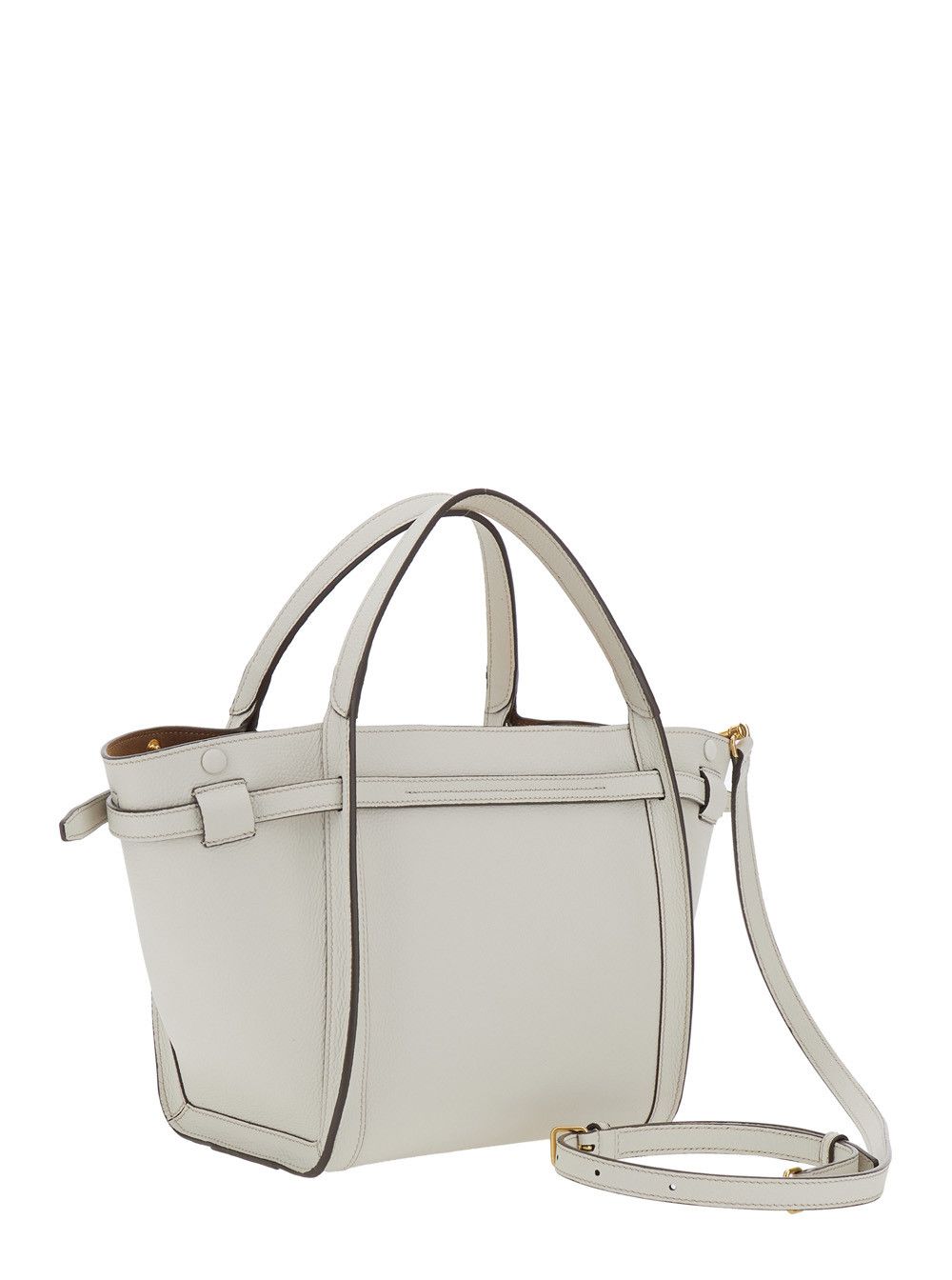 Tod's Medium Tote Bag with T Timeless Plaque on the Front and Adjustable and Removable White Leather Strap for Women Size ONE SIZE - 3 Thumbnail
