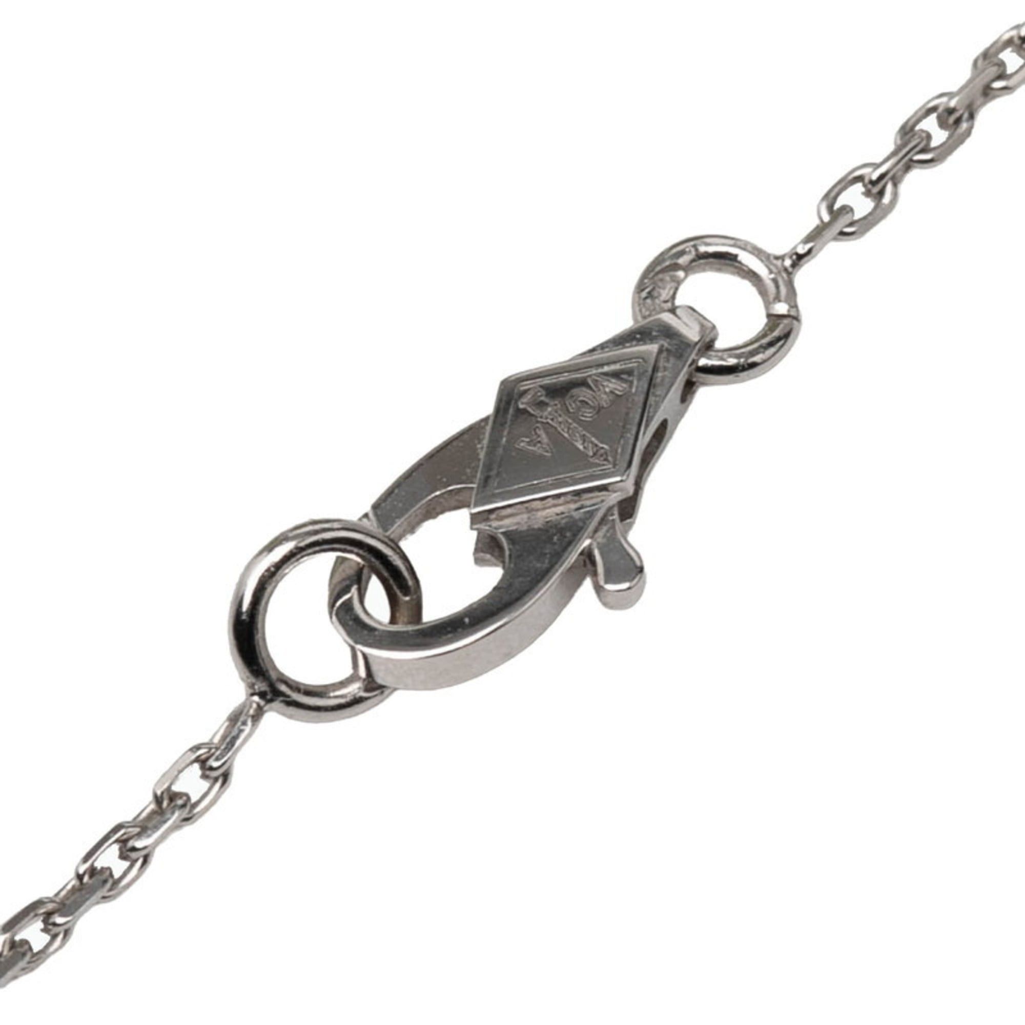 Van Cleef & Arpels Frivole Mini 25P Diamond Necklace VCARP3W300 18KWG White Gold Women's