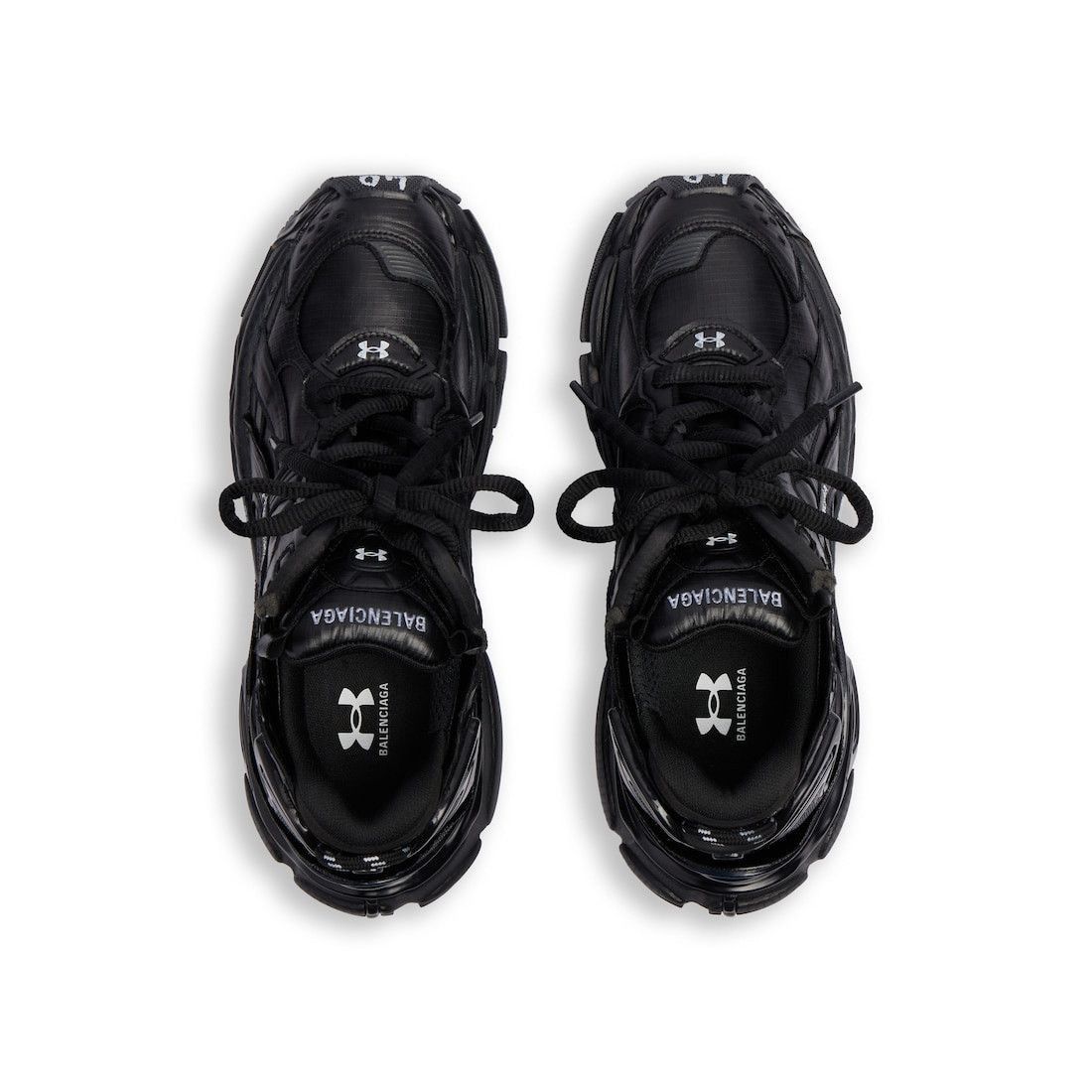 Balenciaga Under Armour® Runner Ripstop Sneakers in Black Size US 8 / EU 41 - 3 Thumbnail