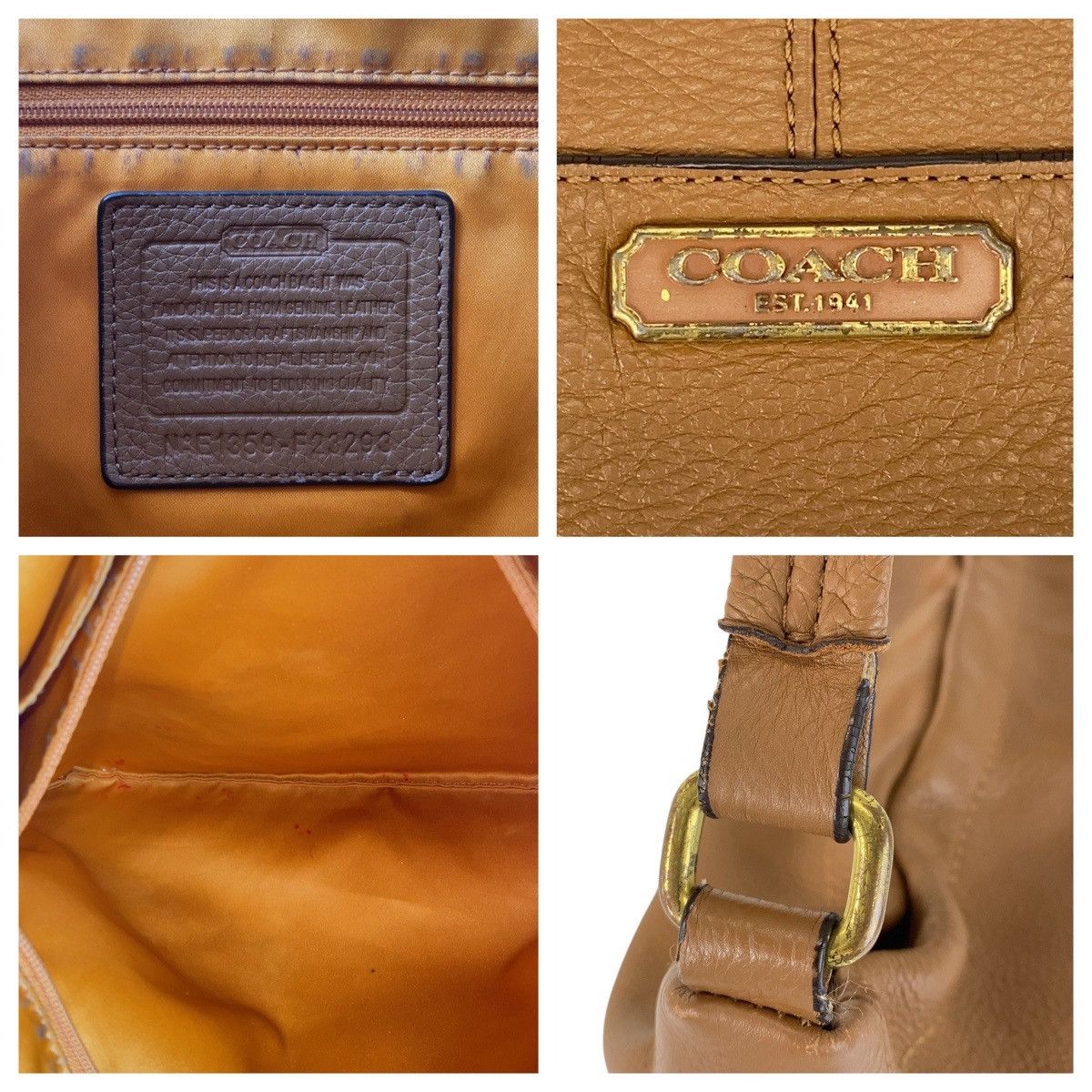 Coach COACH Hobo Leather Shoulder Bag Leather Shoulder Bag E1359-F23293 DUTY FREE for USA