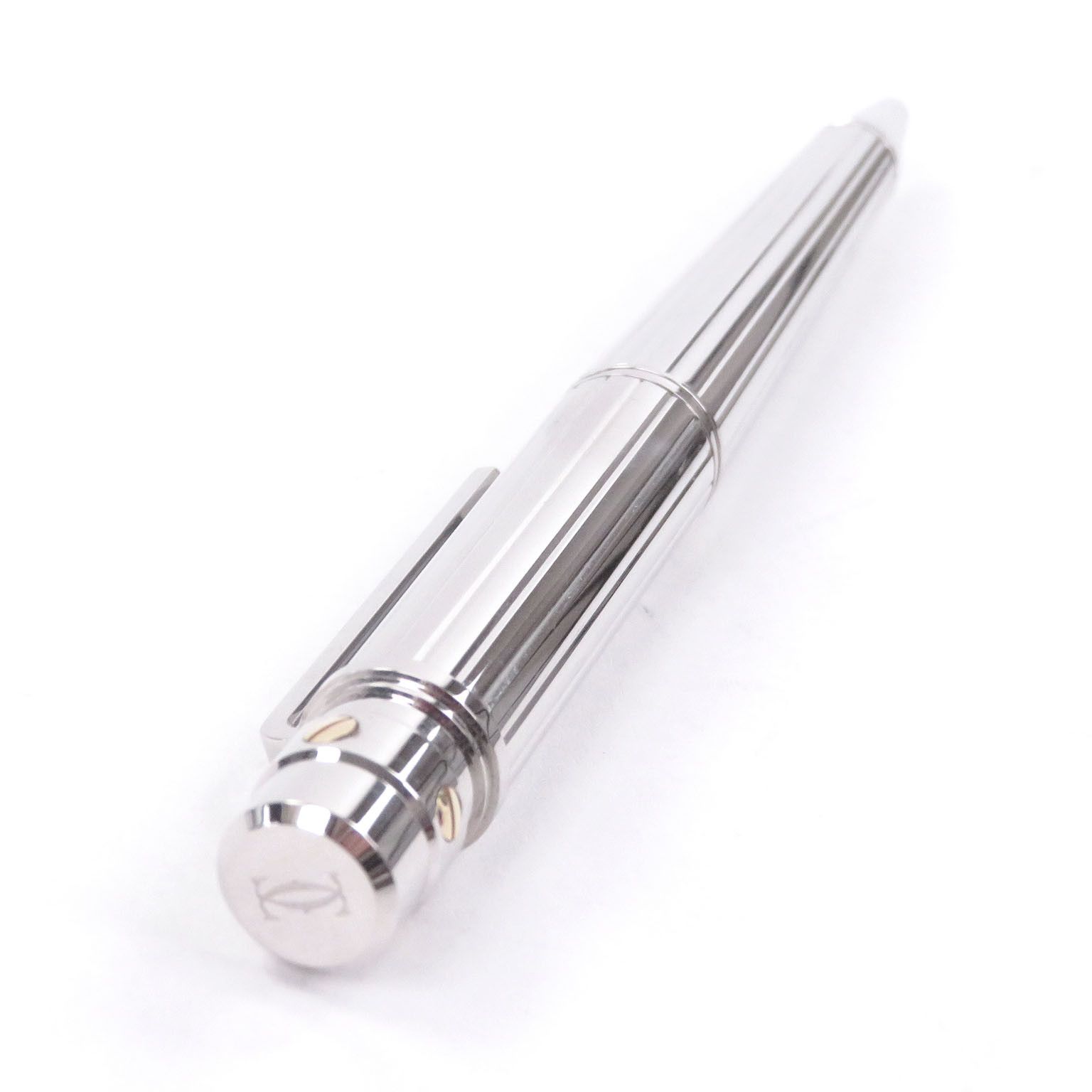 Cartier Cartier Cartier Santos de Cartier Silver Ballpoint Pen Precious Metal Pen DUTY FREE for USA Size ONE SIZE - 3 Thumbnail