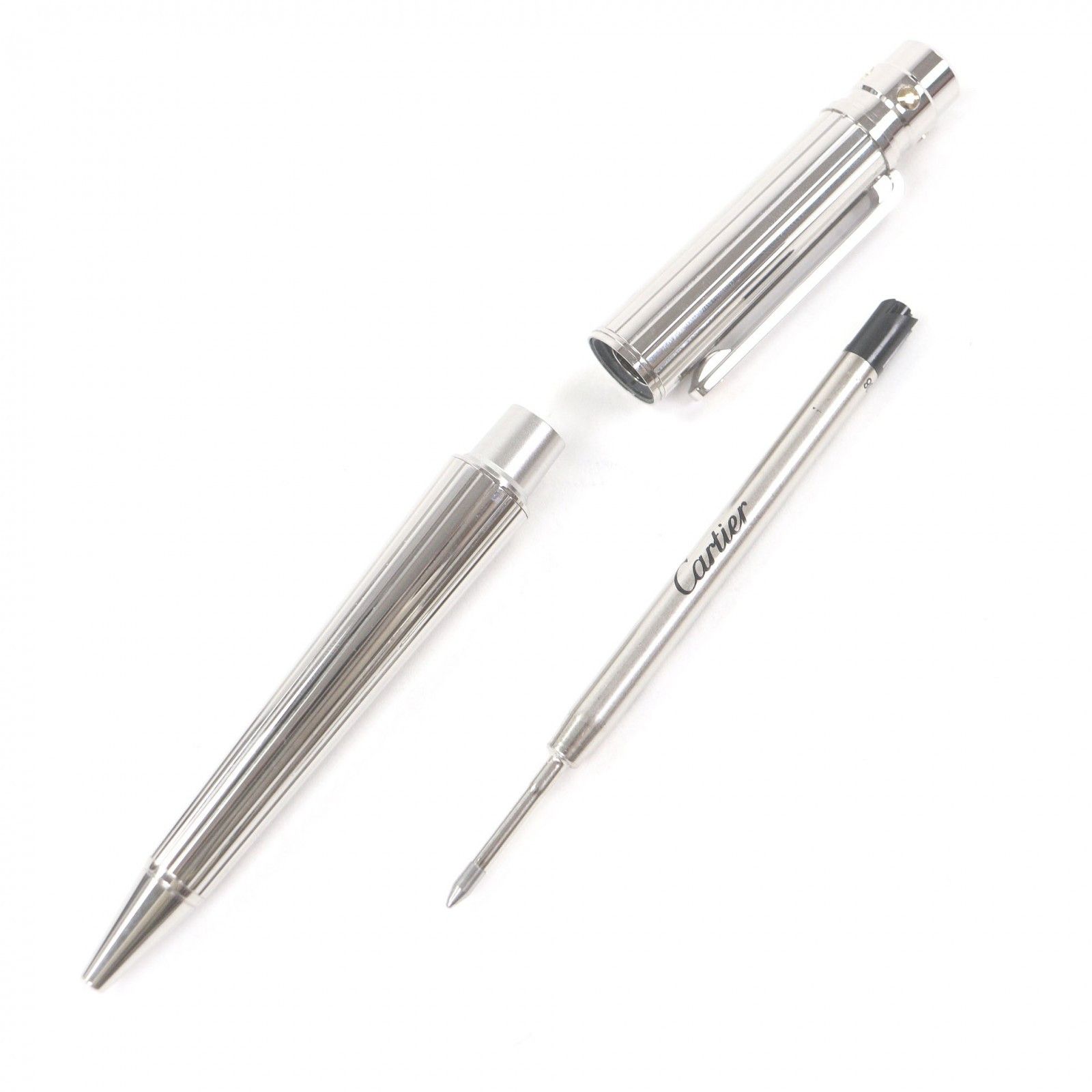 Cartier Cartier Cartier Santos de Cartier Silver Ballpoint Pen Precious Metal Pen DUTY FREE for USA Size ONE SIZE - 2 Thumbnail