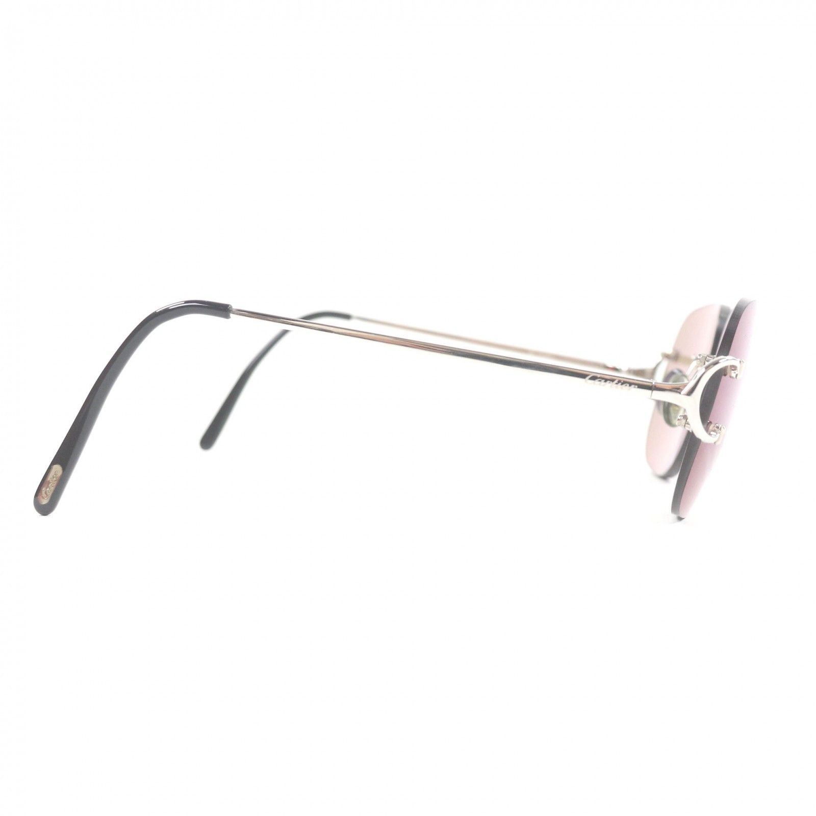 Cartier Cartier Cartier Decor Two-Point Sunglasses Precious Metal Sunglasses DUTY FREE for USA Size ONE SIZE - 5 Thumbnail