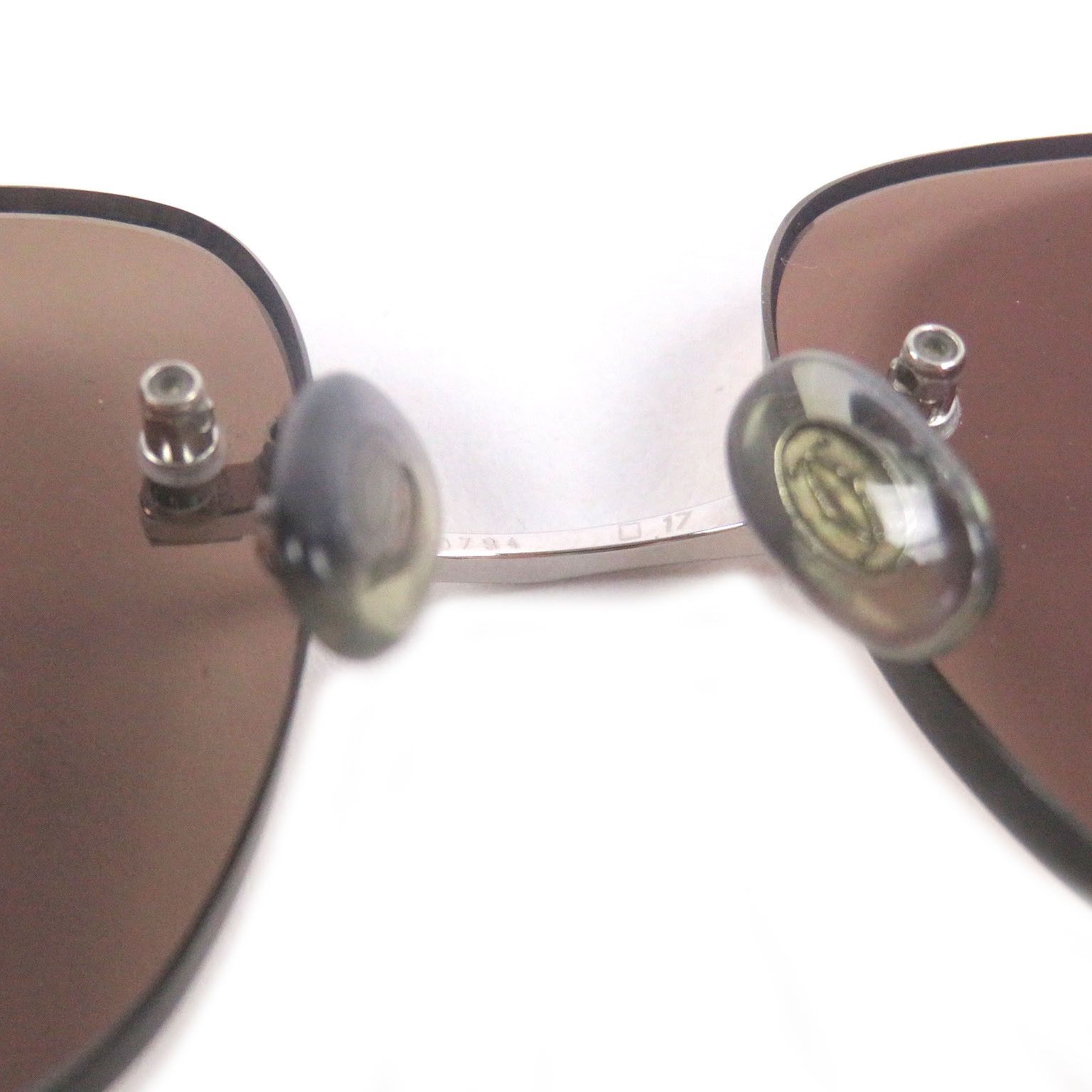Cartier Cartier Cartier Decor Two-Point Sunglasses Precious Metal Sunglasses DUTY FREE for USA Size ONE SIZE - 10 Thumbnail