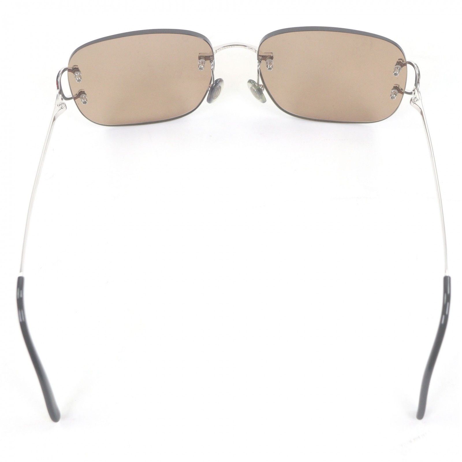 Cartier Cartier Cartier Decor Two-Point Sunglasses Precious Metal Sunglasses DUTY FREE for USA Size ONE SIZE - 6 Thumbnail