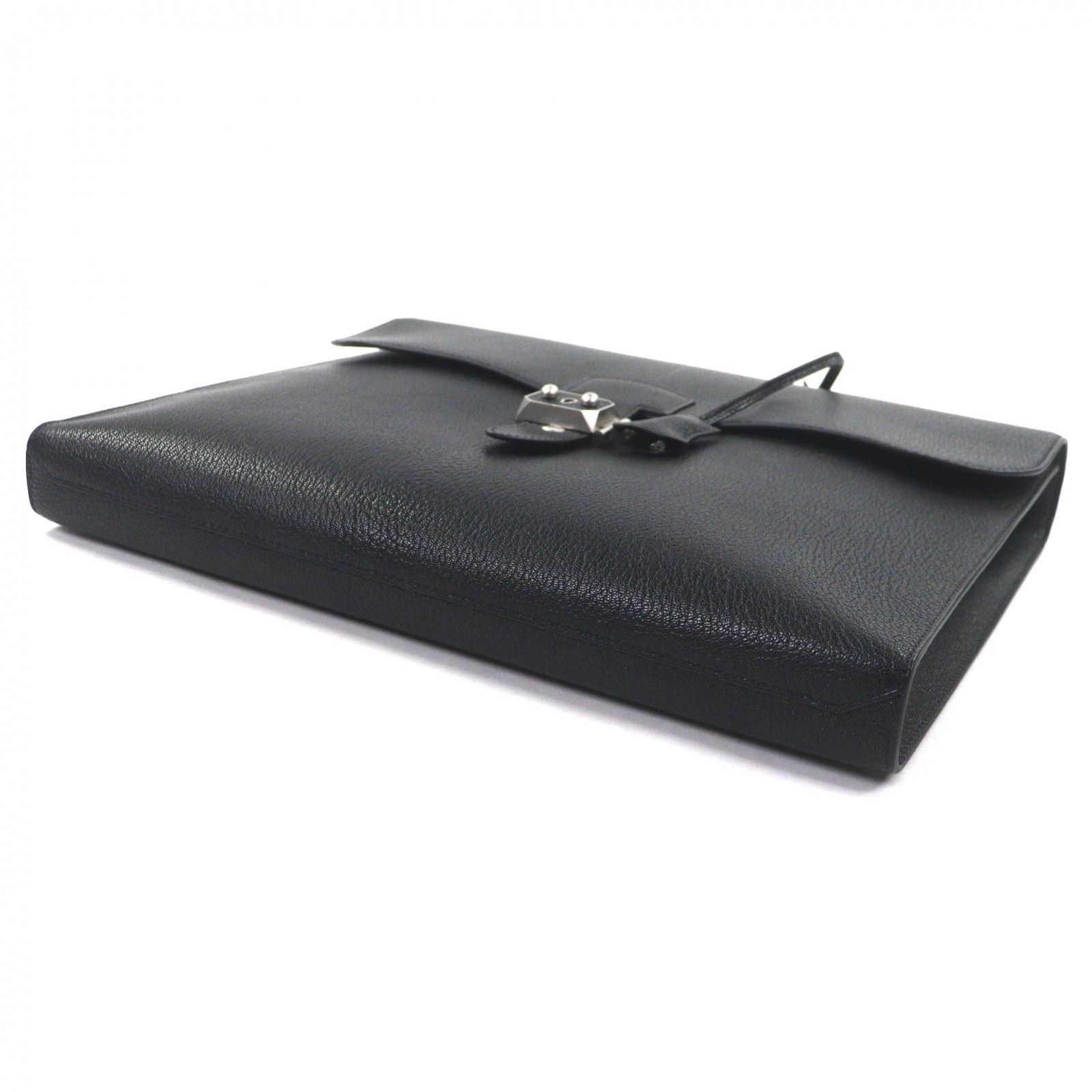 Hermes Hermes Hermès Sac Adepeche Lite1-37 Chevre Briefcase Leather Business Bag Stamp Z (2021) DUTY FREE for USA Size ONE SIZE - 4 Thumbnail