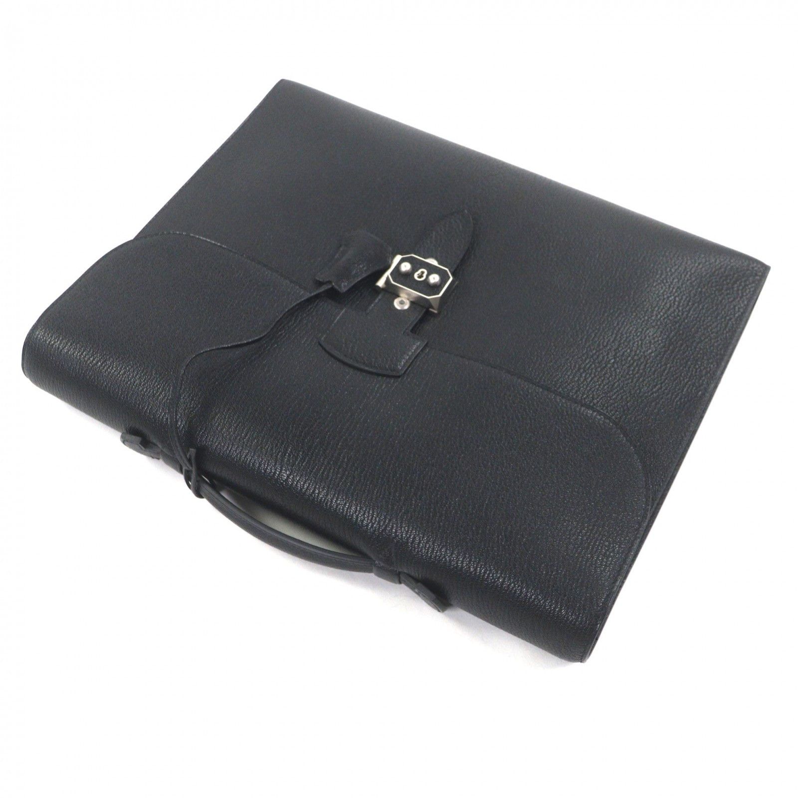 Hermes Hermes Hermès Sac Adepeche Lite1-37 Chevre Briefcase Leather Business Bag Stamp Z (2021) DUTY FREE for USA Size ONE SIZE - 6 Thumbnail