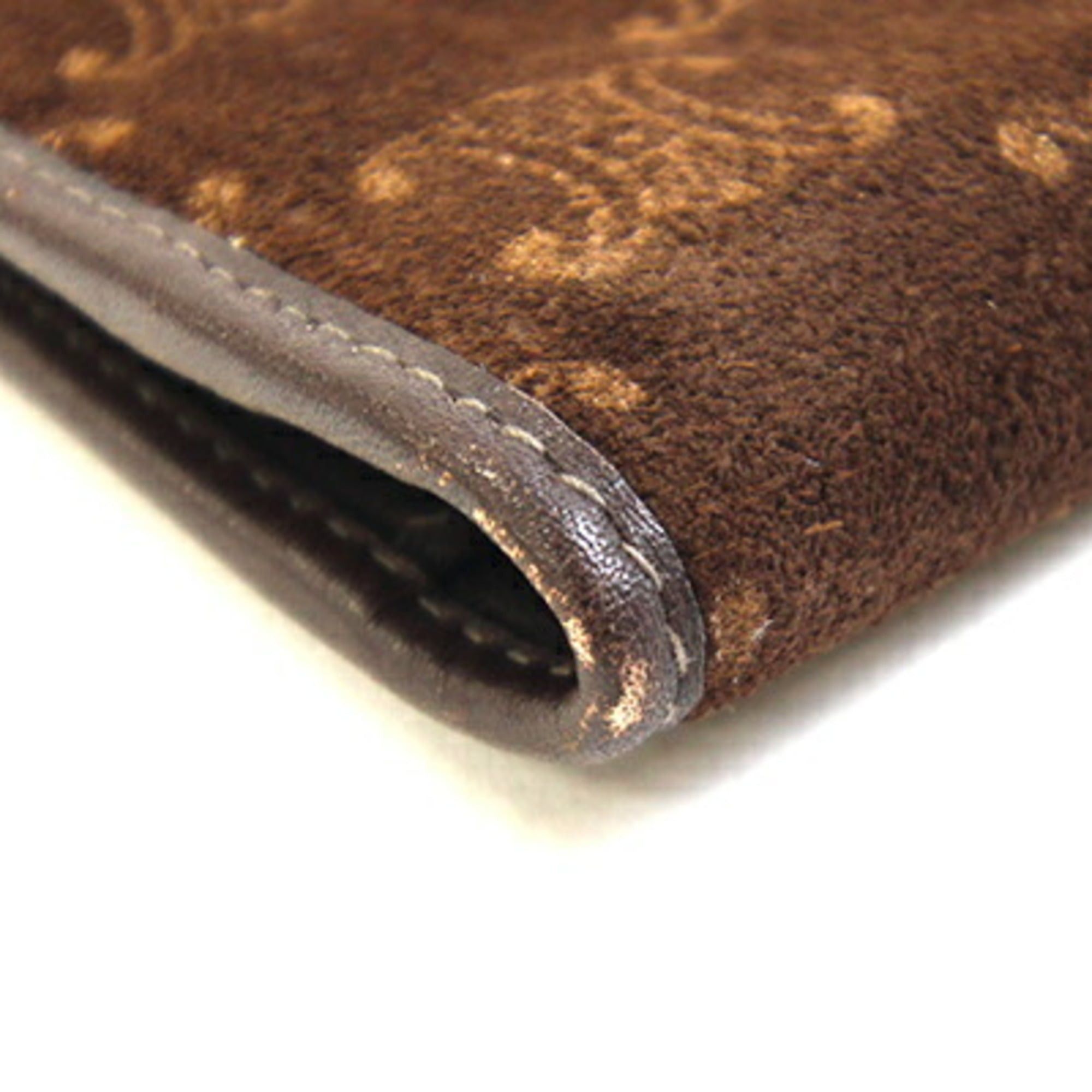 Celine Celine W-Long Wallet, Macadam, Dark Brown Suede Leather, Old Women's, CELINE Size ONE SIZE - 3 Thumbnail