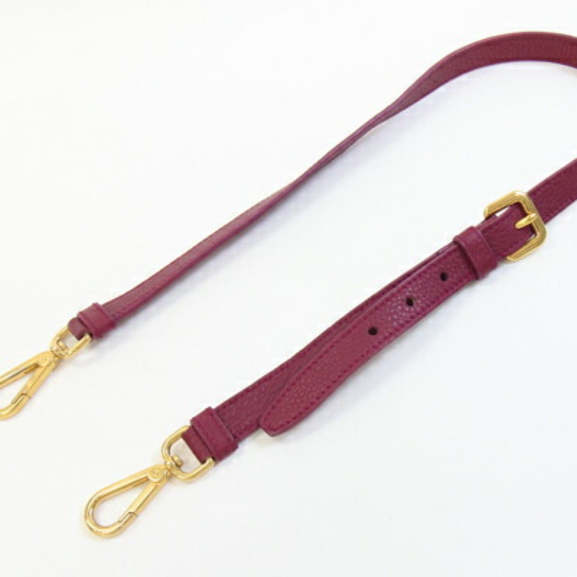 Prada Prada Shoulder Strap, Wine Red Leather, Replacement Strap for Bag, Women's PRADA | Handbag, Handbag Size ONE SIZE - 2 Thumbnail