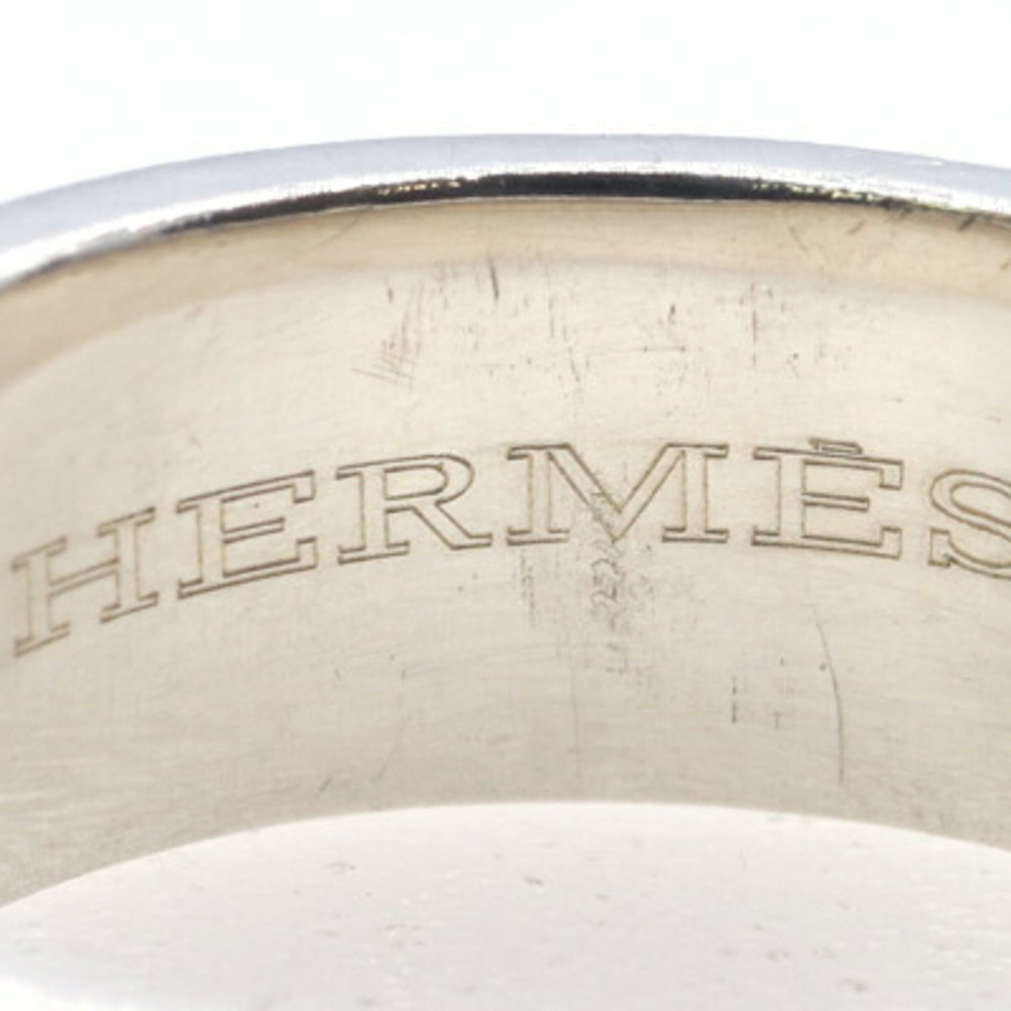 Hermes Hermes Artemis Ring, Sterling Silver 925, Size 52, Ribbon, Women's Size ONE SIZE - 3 Thumbnail