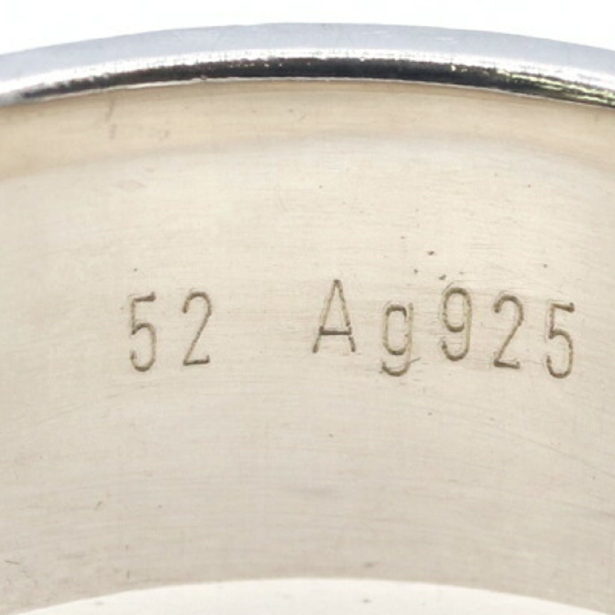 Hermes Hermes Artemis Ring, Sterling Silver 925, Size 52, Ribbon, Women's Size ONE SIZE - 4 Thumbnail