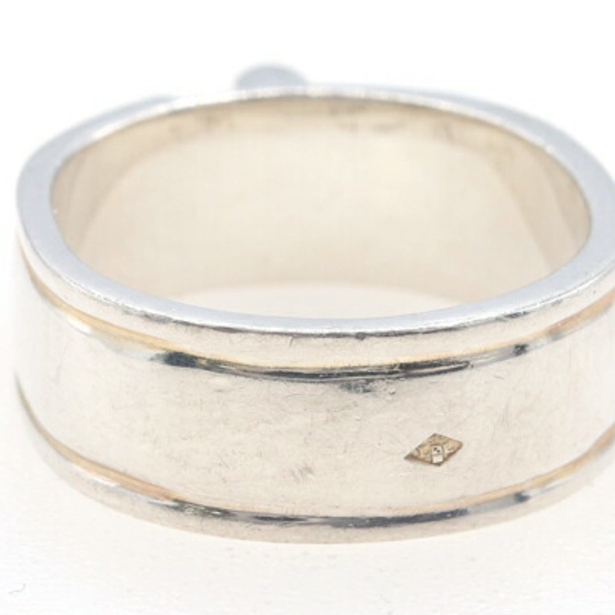 Hermes Hermes Artemis Ring, Sterling Silver 925, Size 52, Ribbon, Women's Size ONE SIZE - 2 Thumbnail