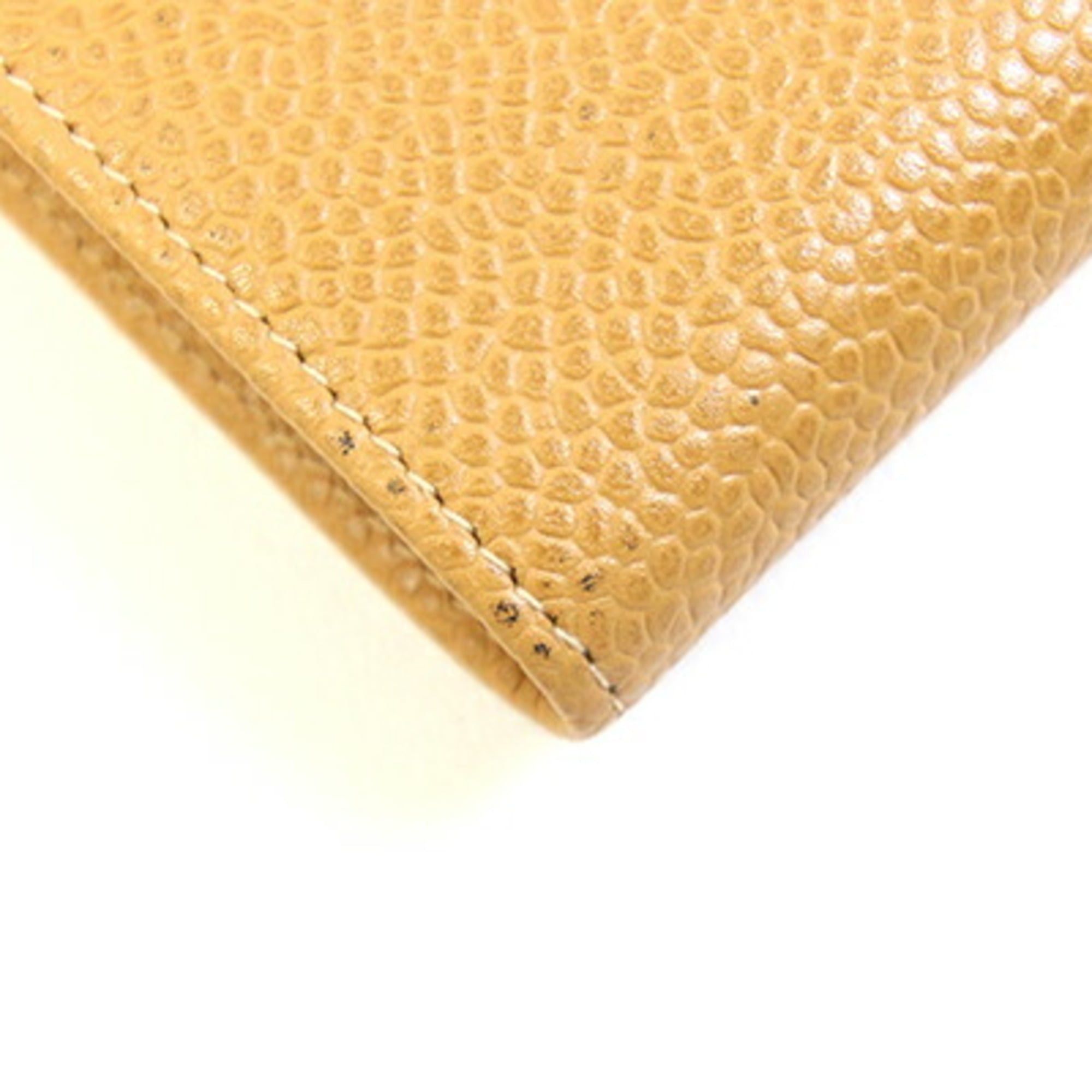 Chanel Chanel Coco Mark Bifold Long Wallet A01429 Camel Beige Caviar Leather Women's Vintage CHANEL Size ONE SIZE - 6 Thumbnail
