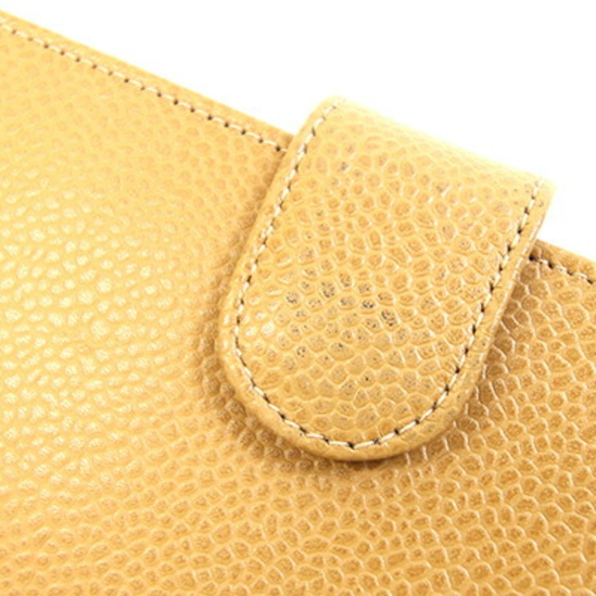 Chanel Chanel Coco Mark Bifold Long Wallet A01429 Camel Beige Caviar Leather Women's Vintage CHANEL Size ONE SIZE - 7 Thumbnail