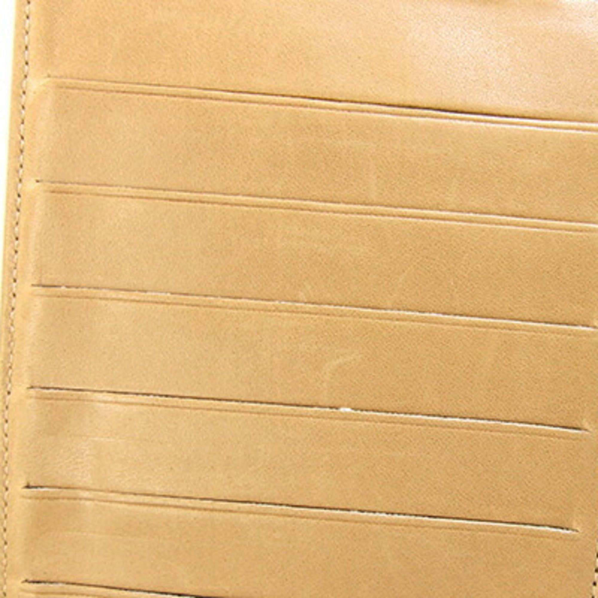 Chanel Chanel Coco Mark Bifold Long Wallet A01429 Camel Beige Caviar Leather Women's Vintage CHANEL Size ONE SIZE - 8 Thumbnail