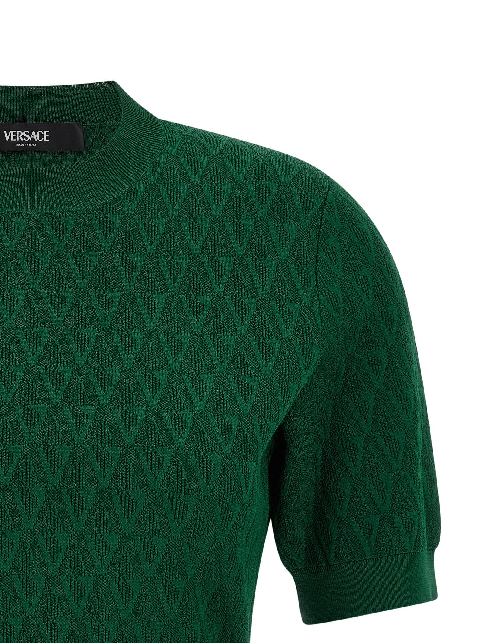 Versace V-pattern T-shirt Size M / US 6-8 / IT 42-44 - 3 Thumbnail