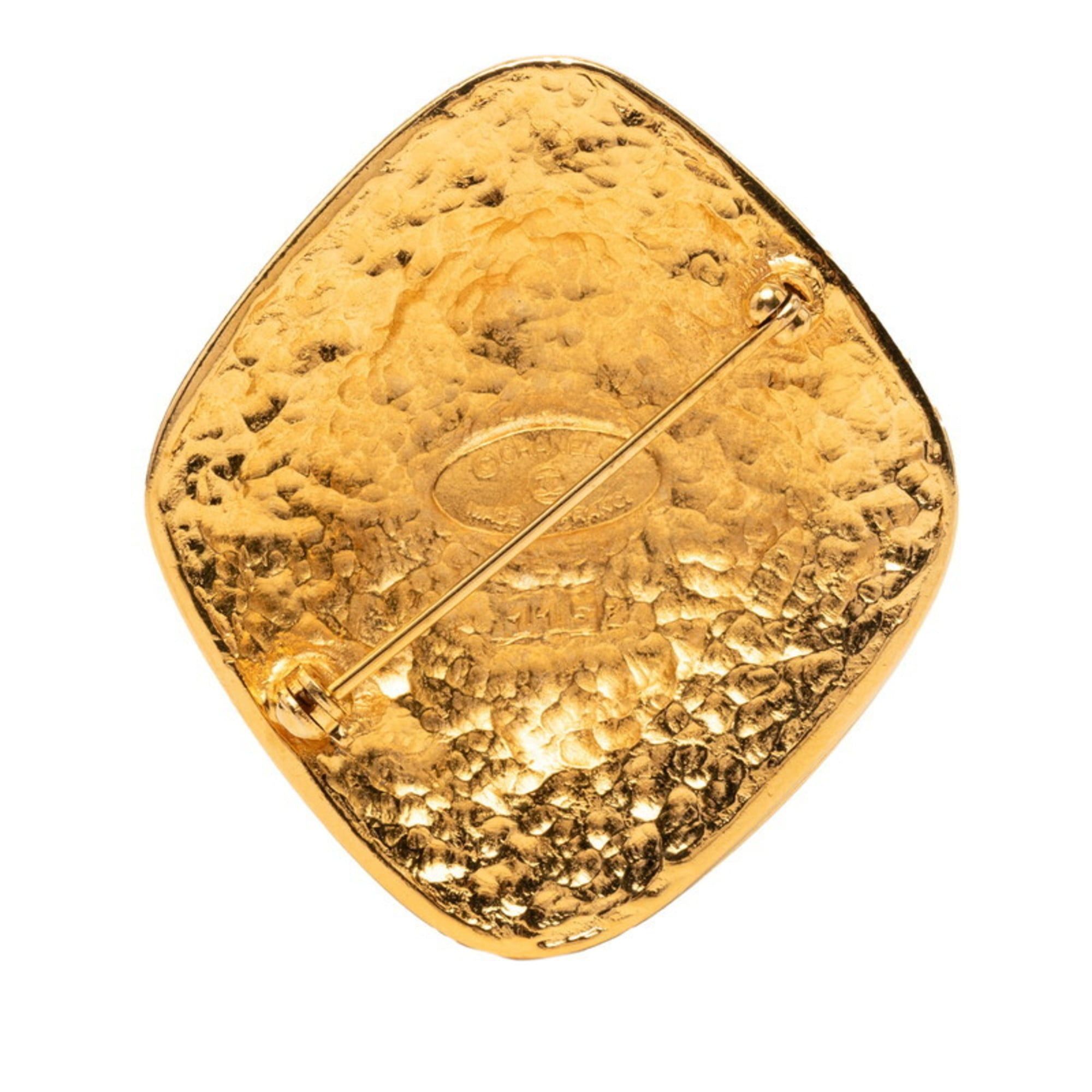 Chanel CHANEL Coco Mark Vintage Brooch Gold Plated Women's Size ONE SIZE - 2 Thumbnail