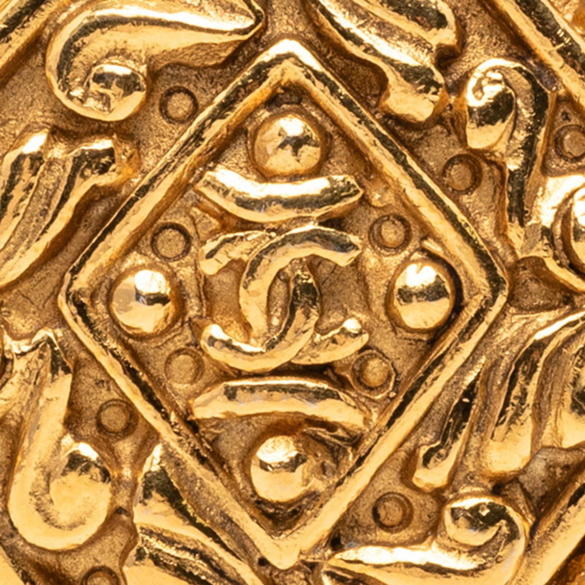 Chanel CHANEL Coco Mark Vintage Brooch Gold Plated Women's Size ONE SIZE - 3 Thumbnail