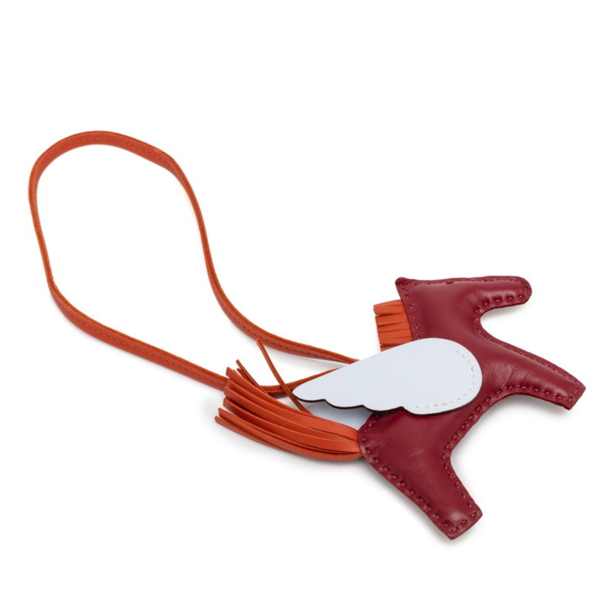 Hermes Hermès Rodeo Pegasus MM Charm Rouge Grenat Bleu Brume Cornelian Anjou Milo Swift Leather Women's HERMES Size ONE SIZE - 2 Thumbnail