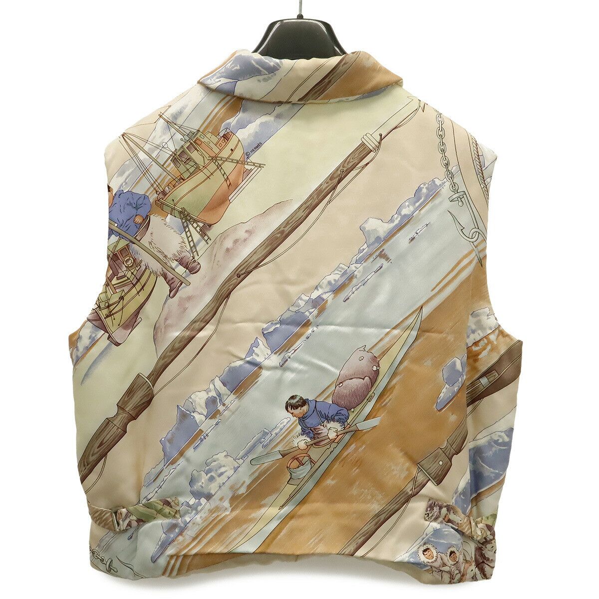 Hermes Hermes Hermès GRONLAND Silk Down Vest XL Textile Tops DUTY FREE for USA Size ONE SIZE - 2 Thumbnail