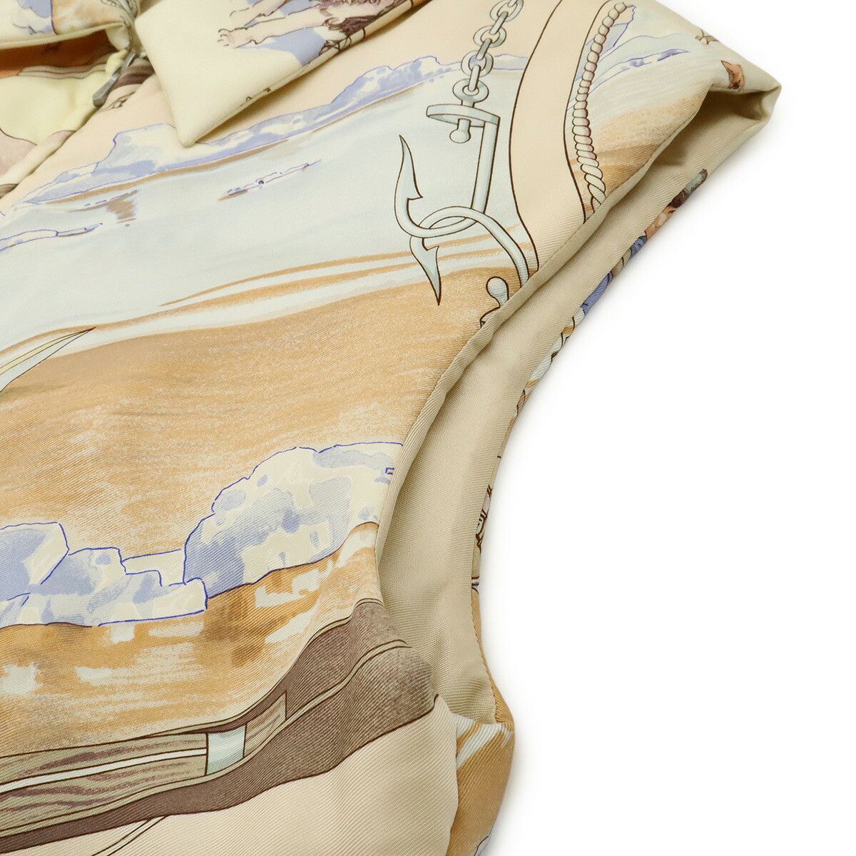 Hermes Hermes Hermès GRONLAND Silk Down Vest XL Textile Tops DUTY FREE for USA Size ONE SIZE - 4 Thumbnail