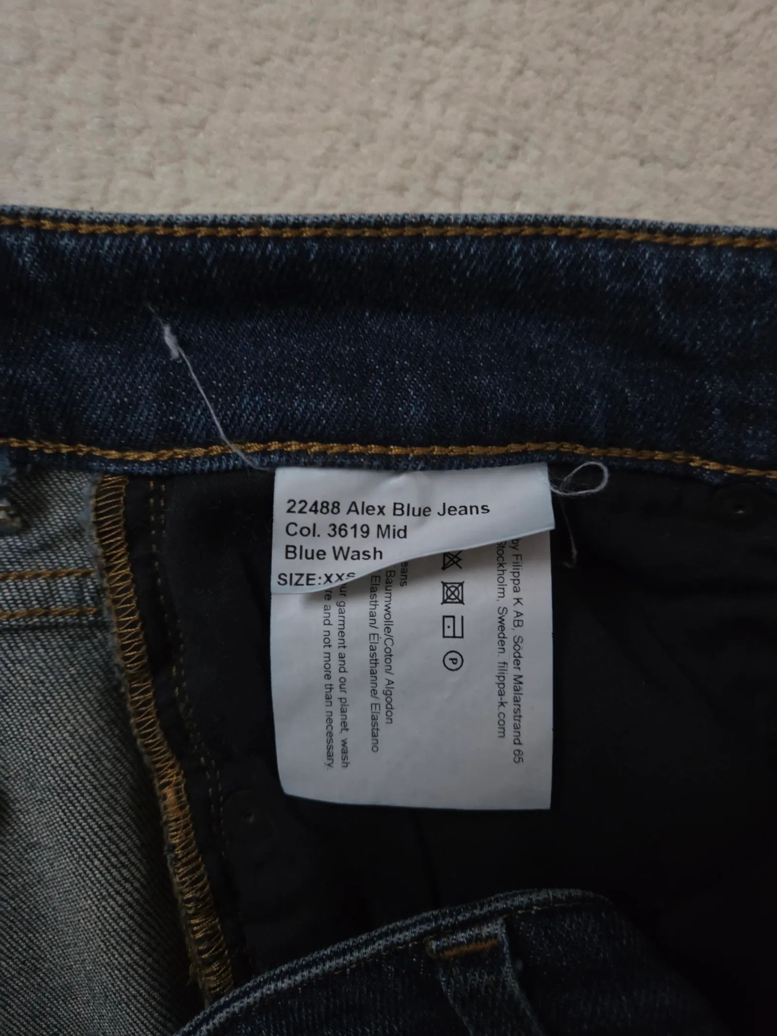 Filippa K Filippa K Alex blue jeans, mid blue wash Jeans Size 24" / US 00 / IT 34 - 3 Thumbnail
