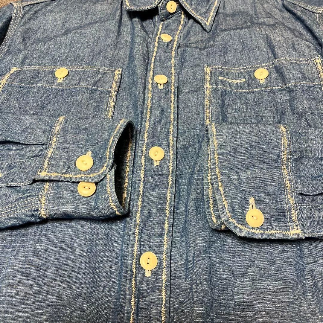 Visvim visvim DEADWOOD CHAMBRAY Denim Shirt Size US S / EU 44-46 / 1 - 5 Thumbnail