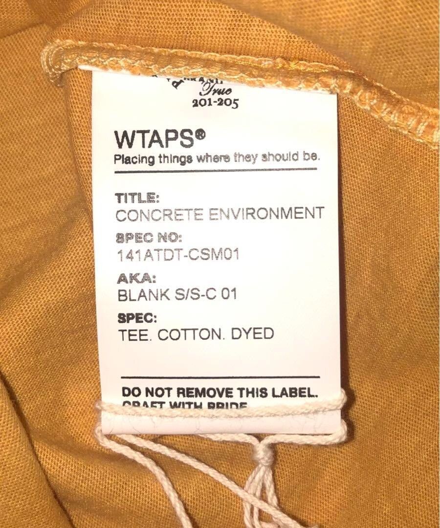 Wtaps WTAPS BLANK S/S-C 01 TEE Size US L / EU 52-54 / 3 - 6 Thumbnail