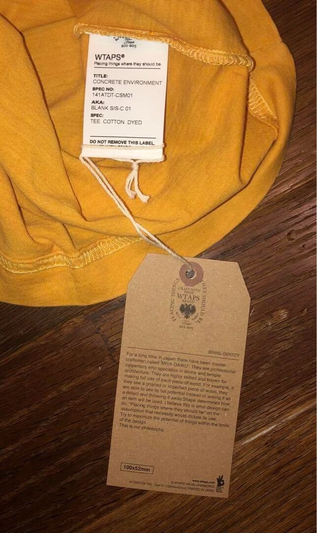 Wtaps WTAPS BLANK S/S-C 01 TEE Size US L / EU 52-54 / 3 - 5 Thumbnail