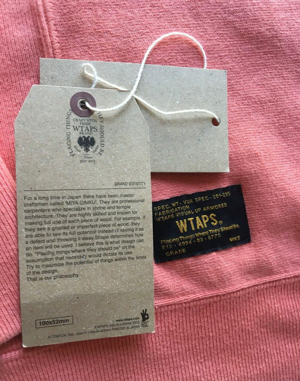 Wtaps WTAPS Authentic Sweatshirt Japan Size M Size US M / EU 48-50 / 2 - 3 Thumbnail