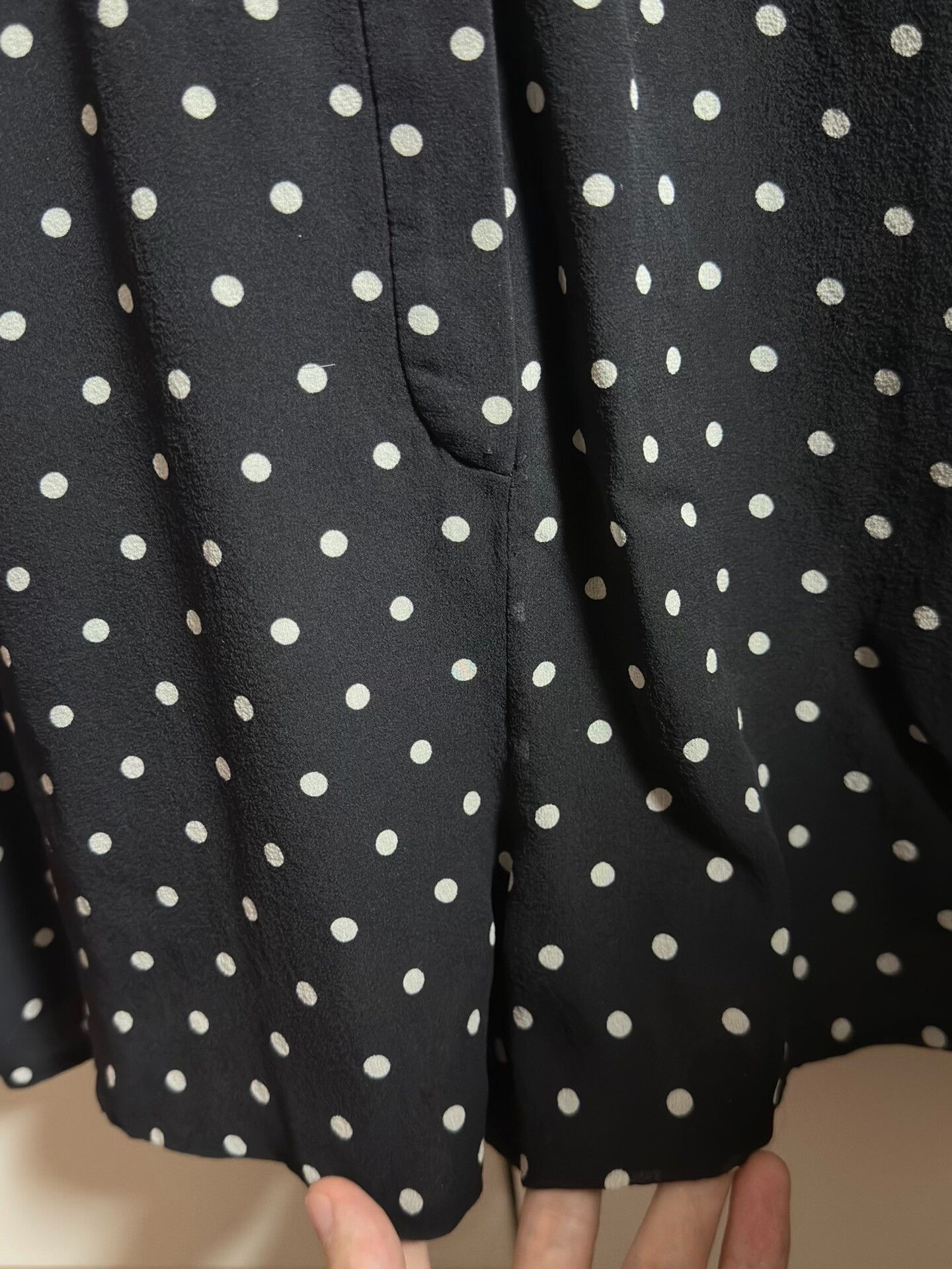 Dior Christian Dior Black Polka Dot Silk Jumpsuit Size 40" / US 18 - 4 Thumbnail