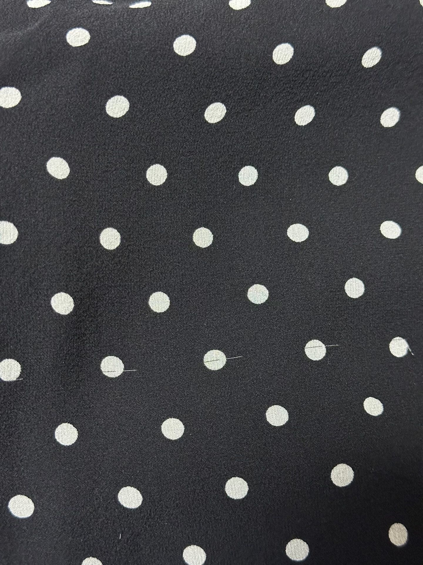 Dior Christian Dior Black Polka Dot Silk Jumpsuit Size 40" / US 18 - 9 Thumbnail