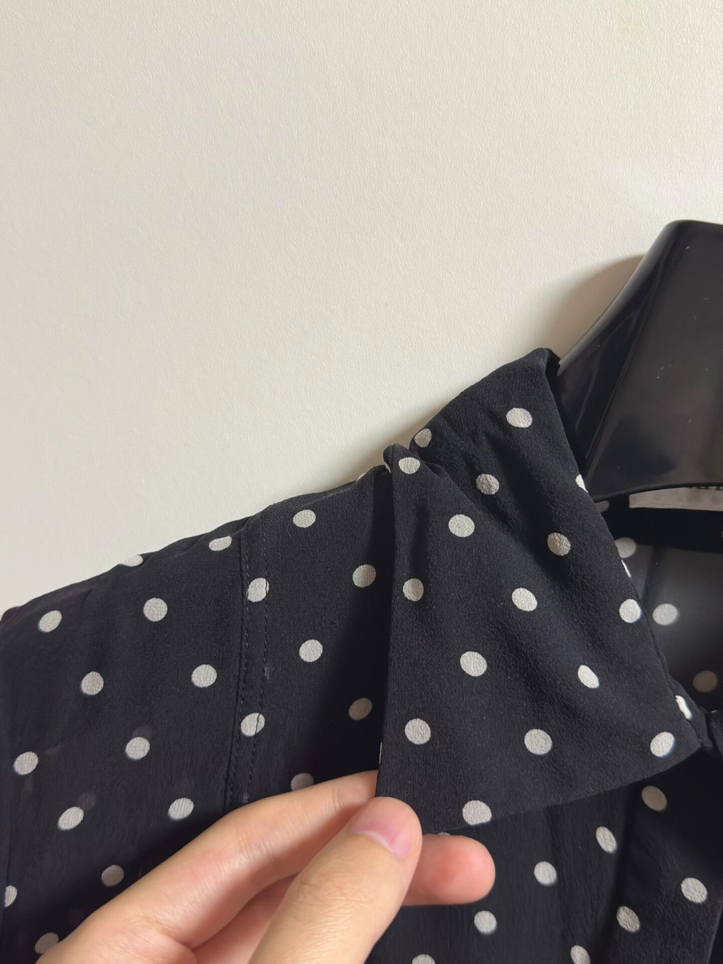 Dior Christian Dior Black Polka Dot Silk Jumpsuit Size 40" / US 18 - 3 Thumbnail