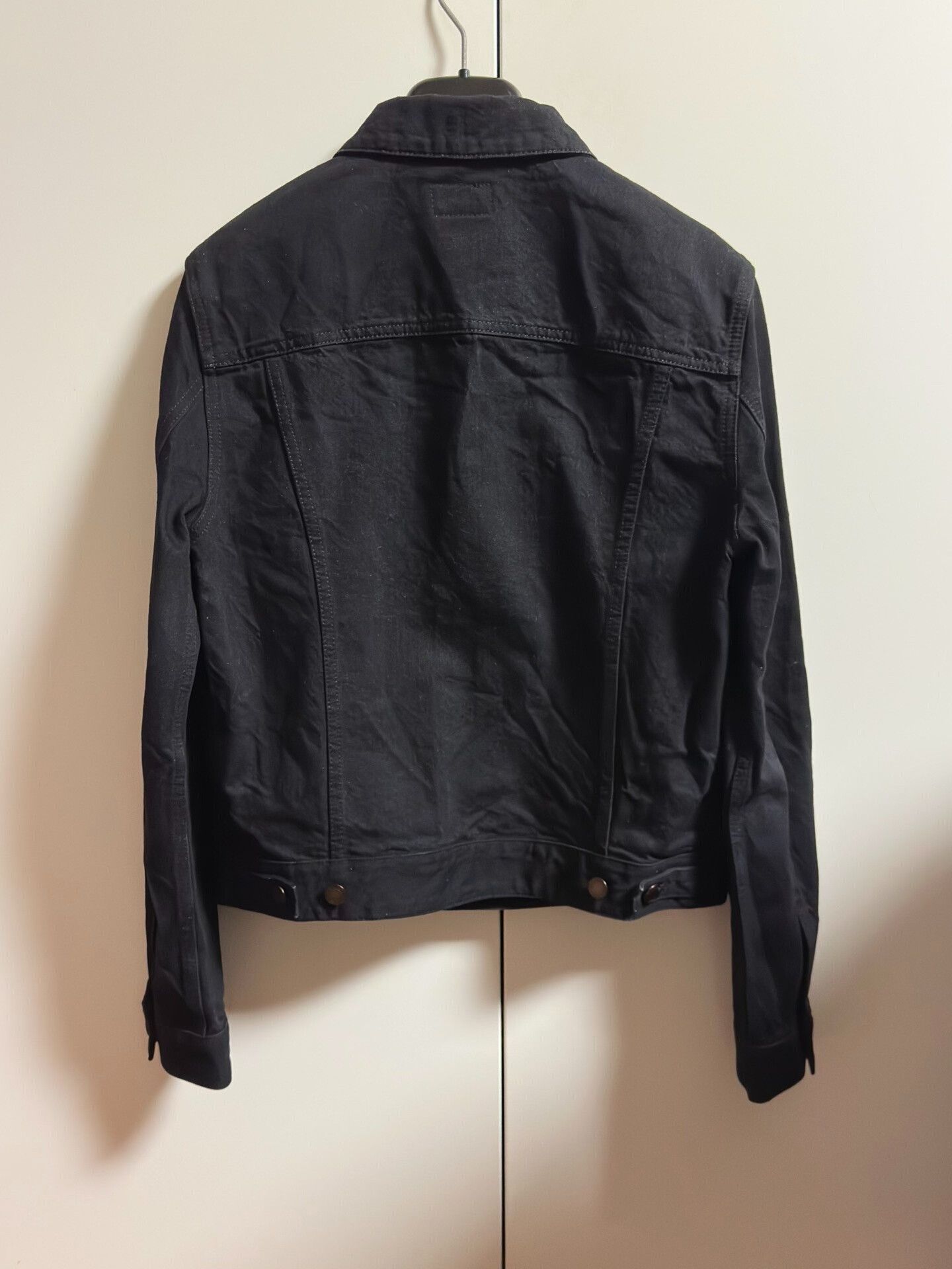 Saint Laurent Paris Saint Laurent Black Distressed Denim Jacket Size US S / EU 44-46 / 1 - 3 Thumbnail