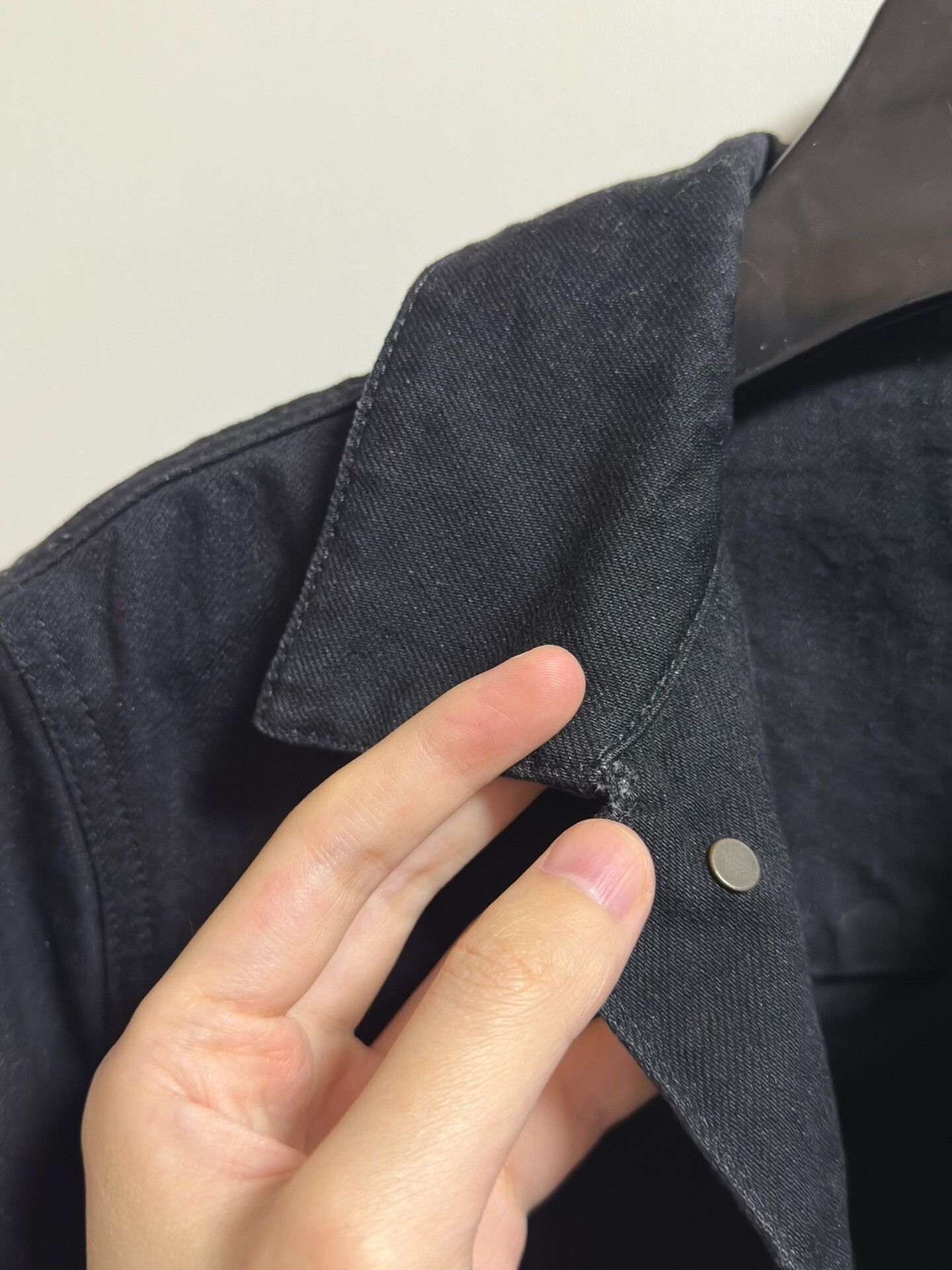 Saint Laurent Paris Saint Laurent Black Distressed Denim Jacket Size US S / EU 44-46 / 1 - 4 Thumbnail
