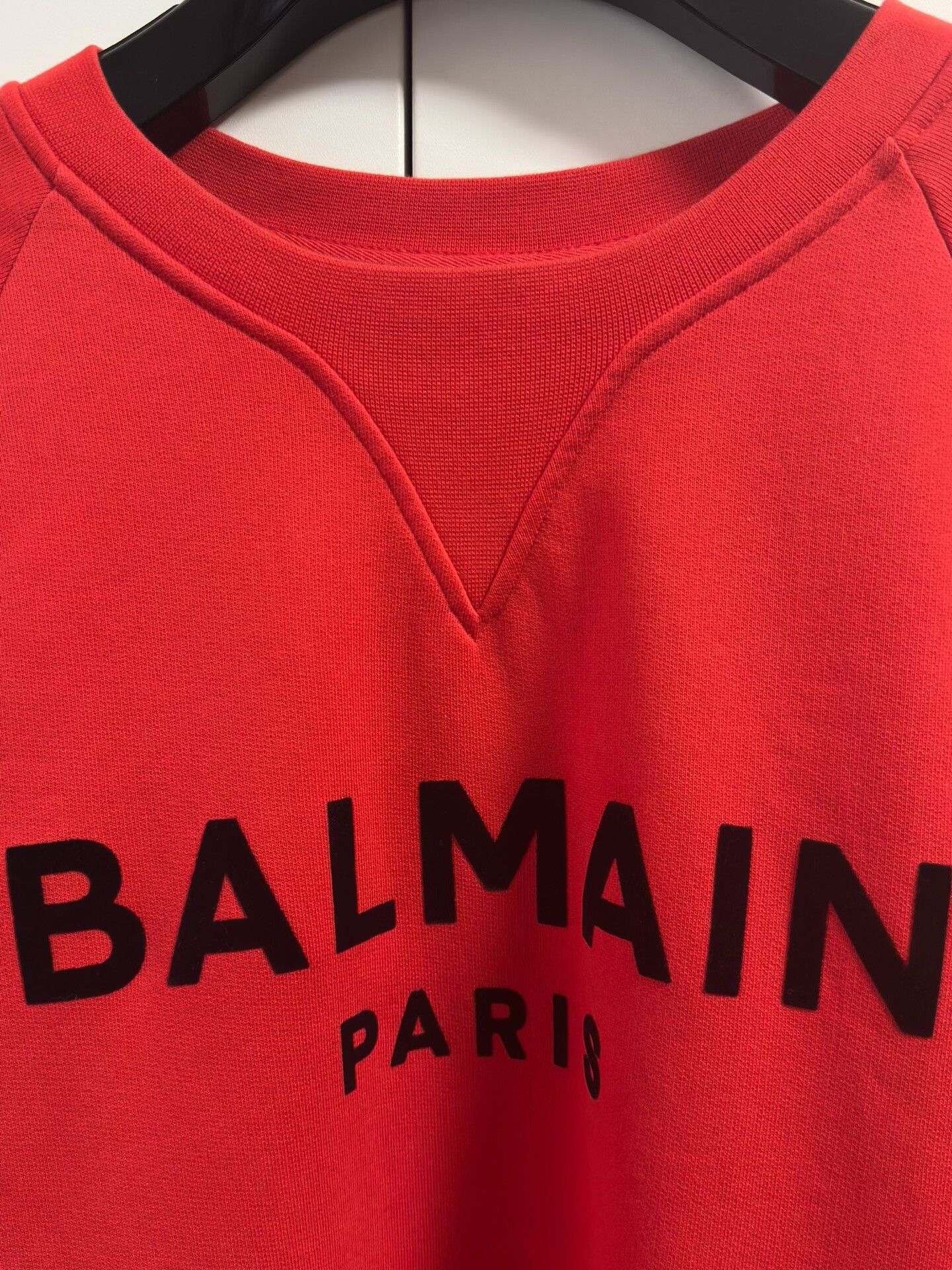 Balmain Balmain Red Logo Sweatshirt Men's XL Size US XL / EU 56 / 4 - 2 Thumbnail