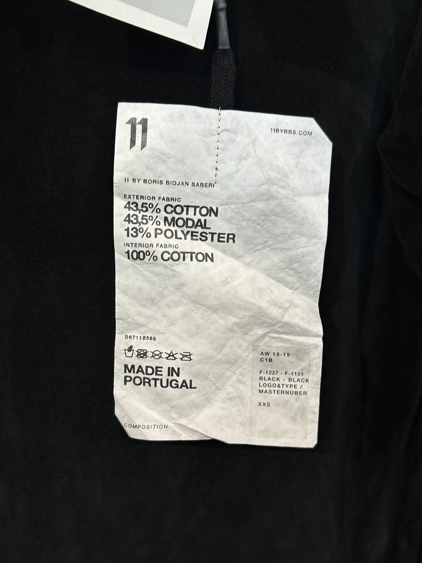 11 By Boris Bidjan Saberi Boris Bidjan Saberi 11by bbs C1B Velour Sweater Size US XXS / EU 40 - 6 Thumbnail