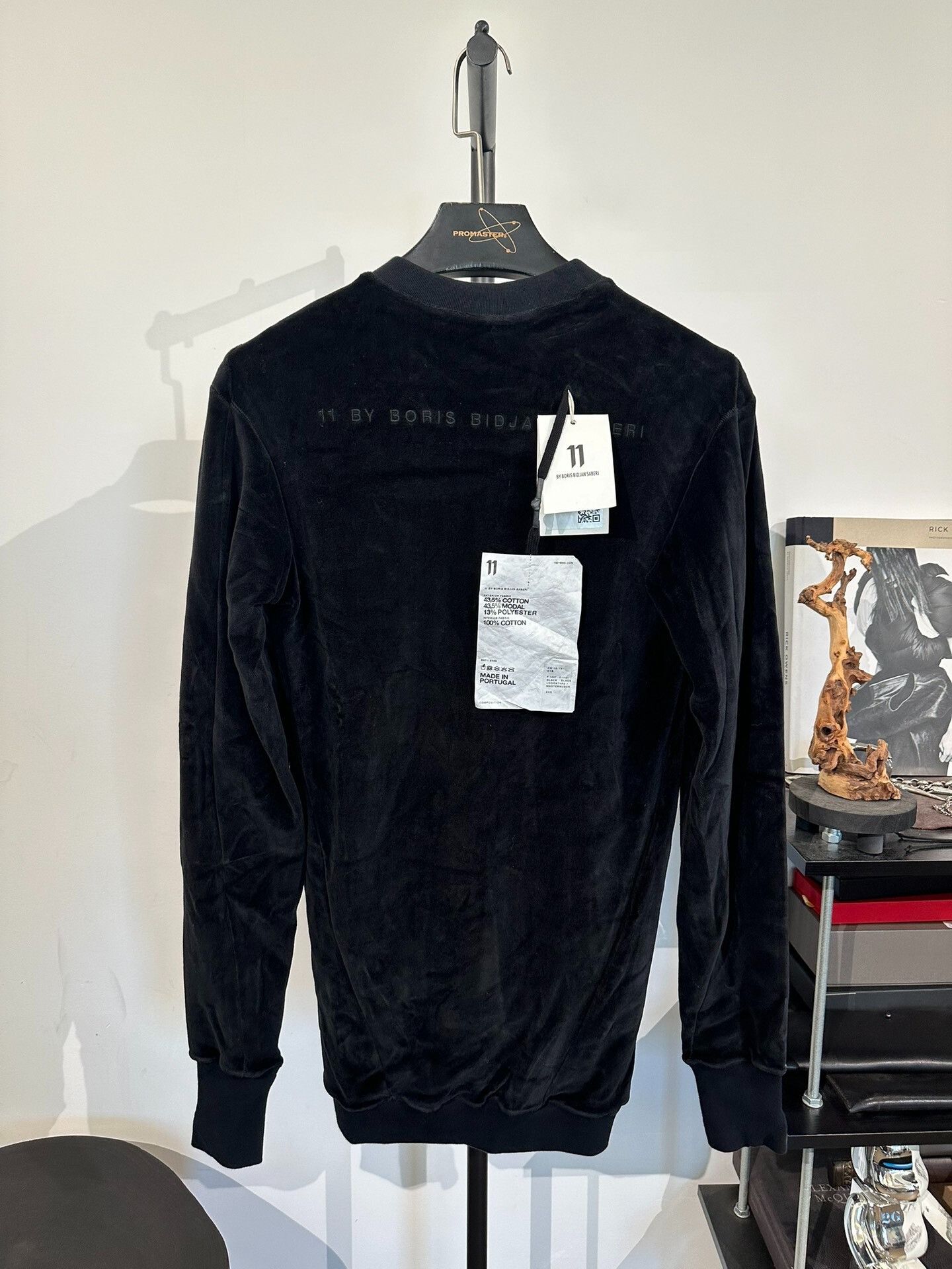 11 By Boris Bidjan Saberi Boris Bidjan Saberi 11by bbs C1B Velour Sweater Size US XXS / EU 40 - 2 Thumbnail