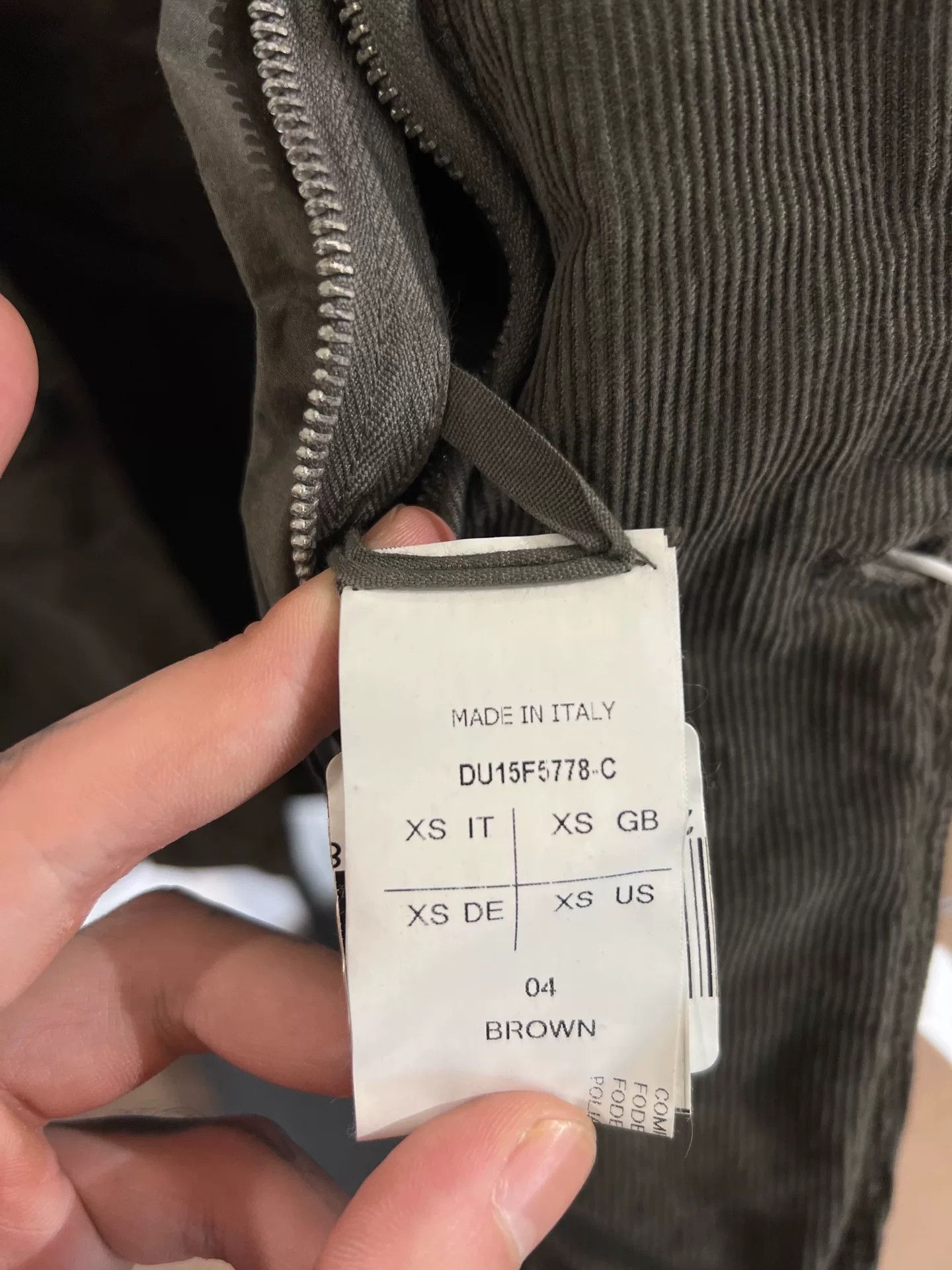 Rick Owens Drkshdw Rick Owens DRKSHDW Brown Corduroy Blazer XS Size US XS / EU 42 / 0 - 7 Thumbnail