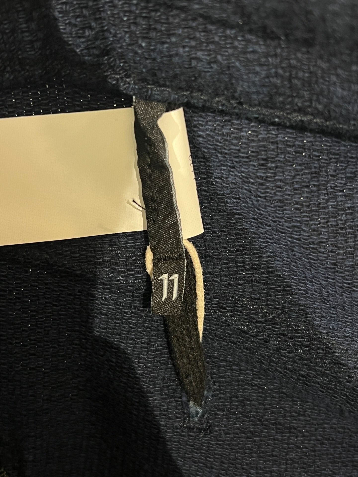 11 By Boris Bidjan Saberi 11by bbs P1 Cotton-Linen Curved Denim Pants Size US 31 - 8 Thumbnail