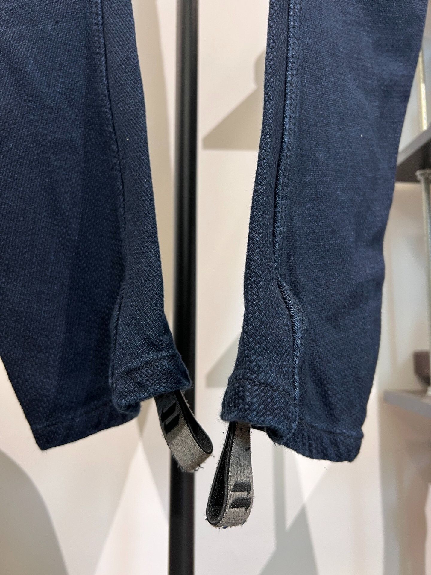 11 By Boris Bidjan Saberi 11by bbs P1 Cotton-Linen Curved Denim Pants Size US 31 - 5 Thumbnail