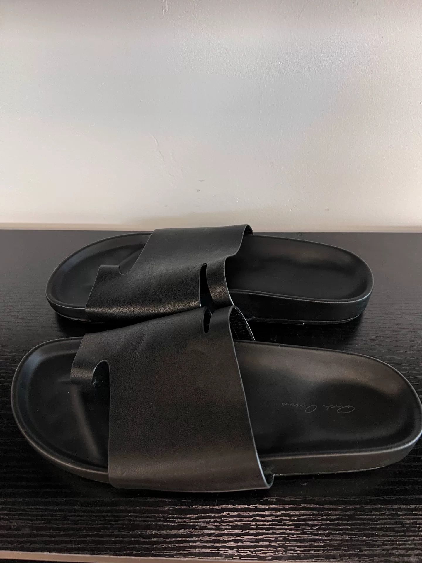 Rick Owens Rick Owens Leather Wooden Sole Slippers Size 42 Size US 9 / EU 42 - 3 Thumbnail