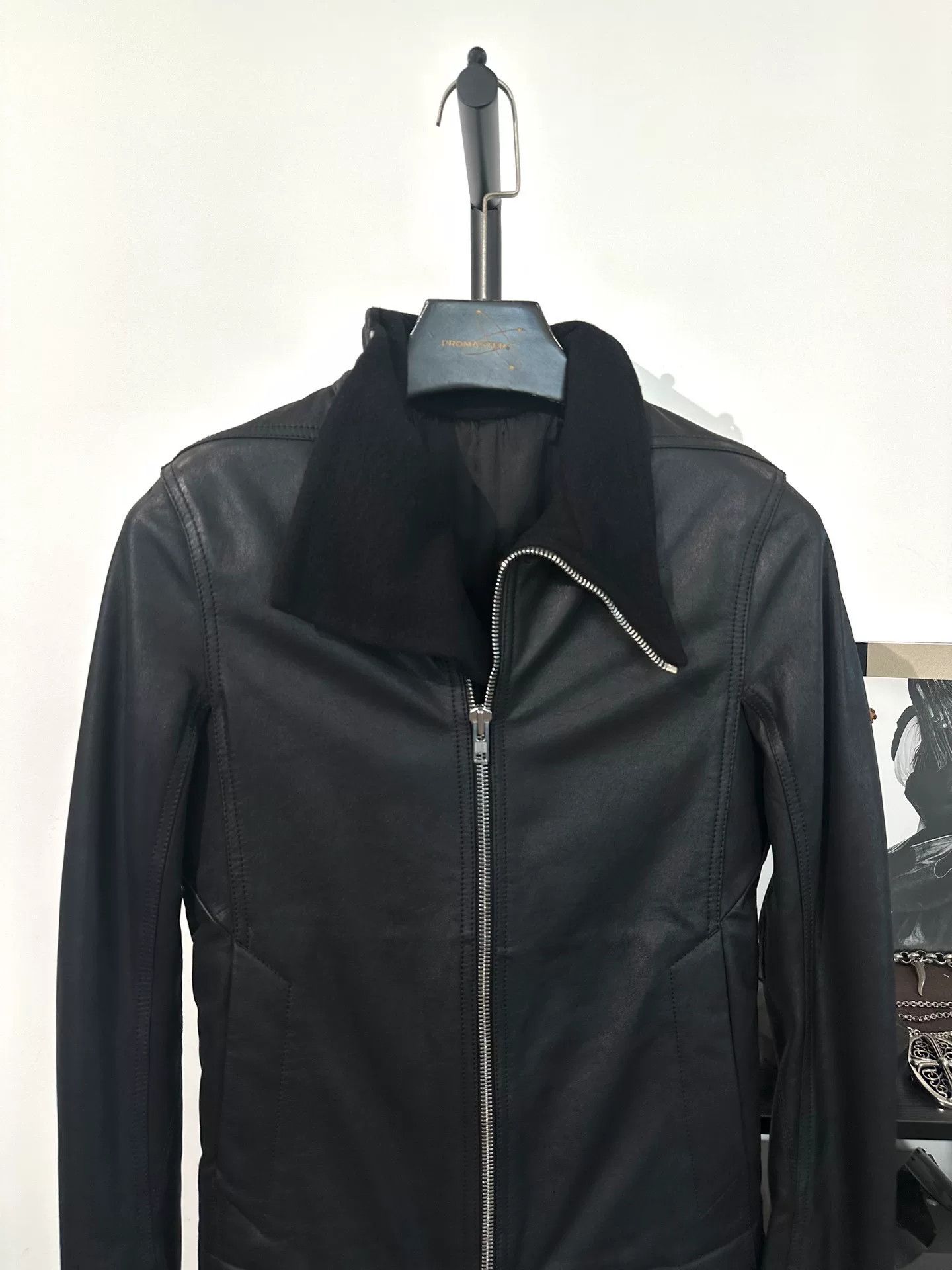 Rick Owens Rick Owens Leather Wool Mid-Length Coat Size US S / EU 44-46 / 1 - 6 Thumbnail