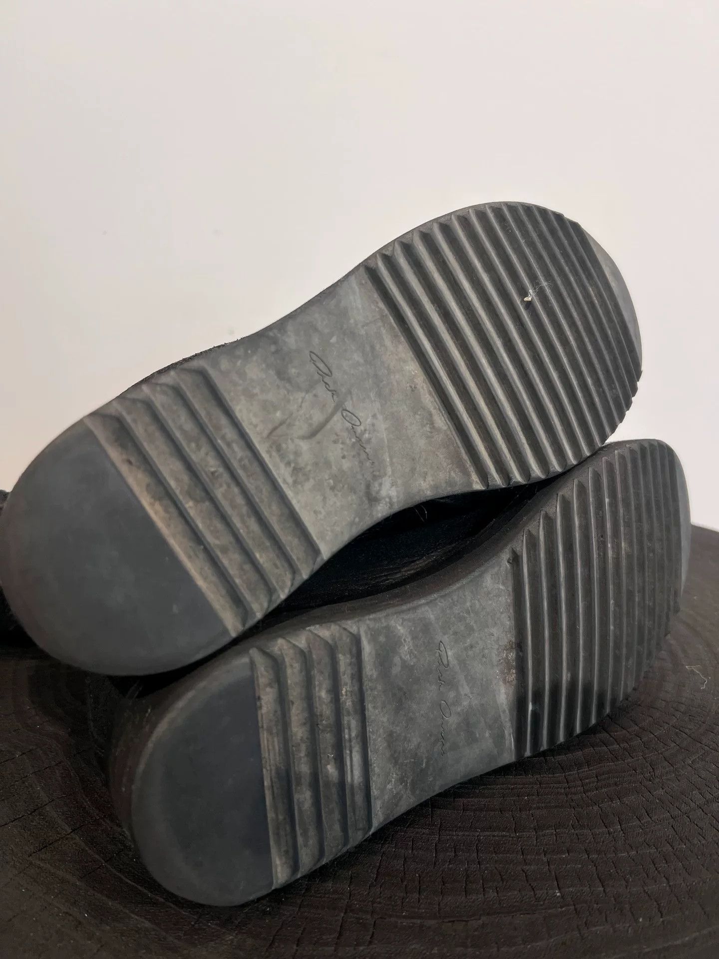 Rick Owens Rick Owens Lambskin Suede Mid-Calf Boots Size US 4 / IT 34 - 6 Thumbnail