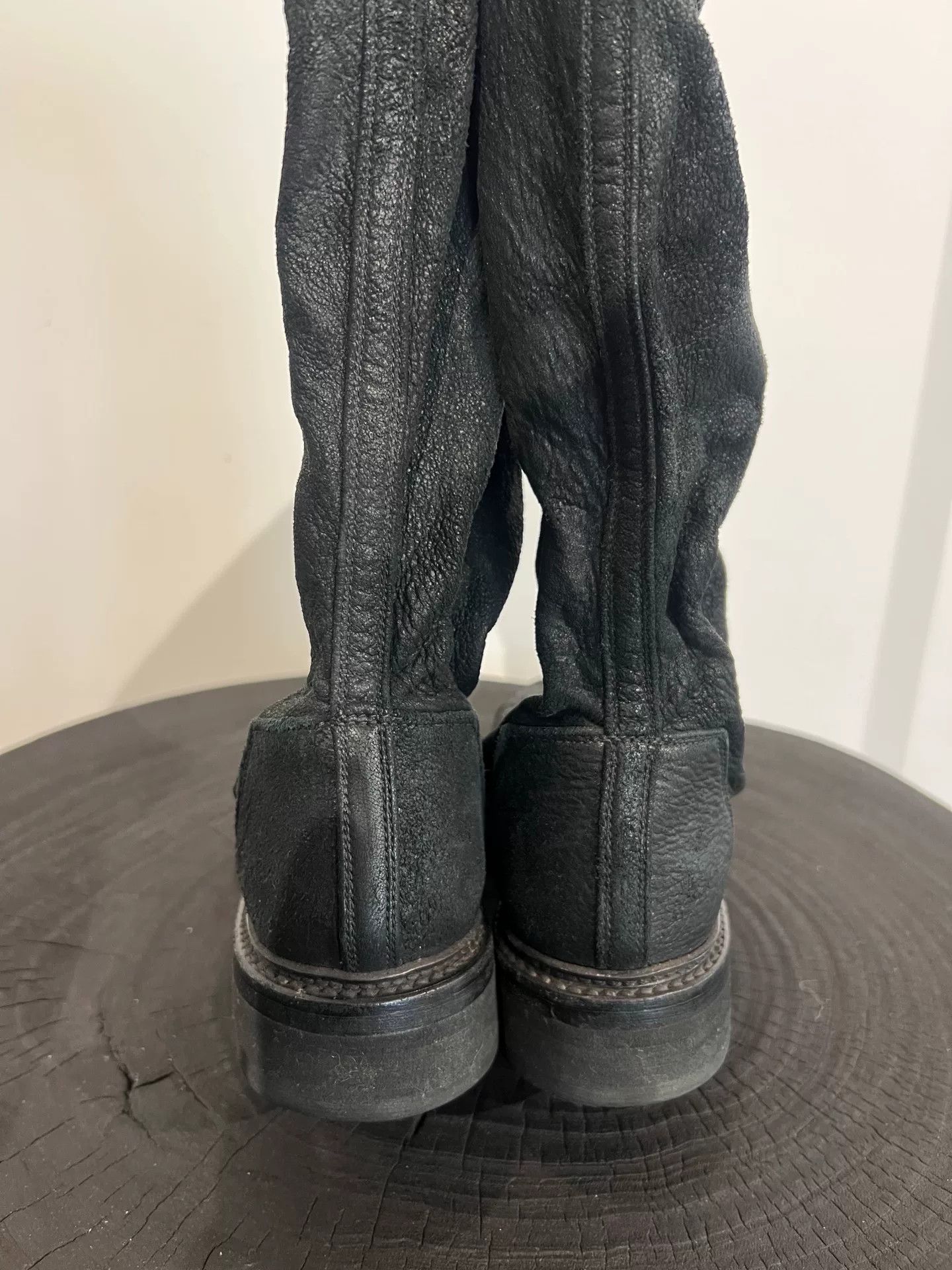 Rick Owens Rick Owens Lambskin Suede Mid-Calf Boots Size US 4 / IT 34 - 5 Thumbnail
