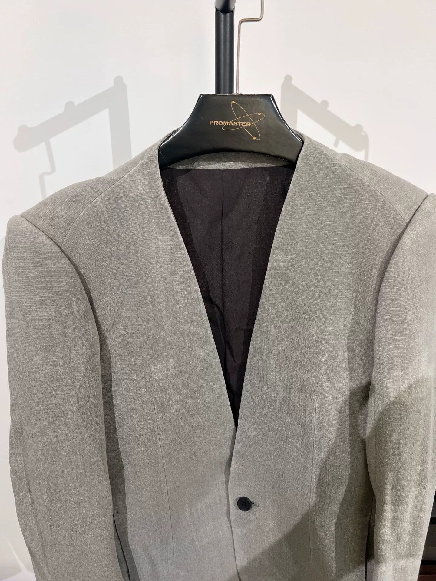 Devoa Devoa Washed Collarless Suit Jacket Size US M / EU 48-50 / 2 - 4 Thumbnail