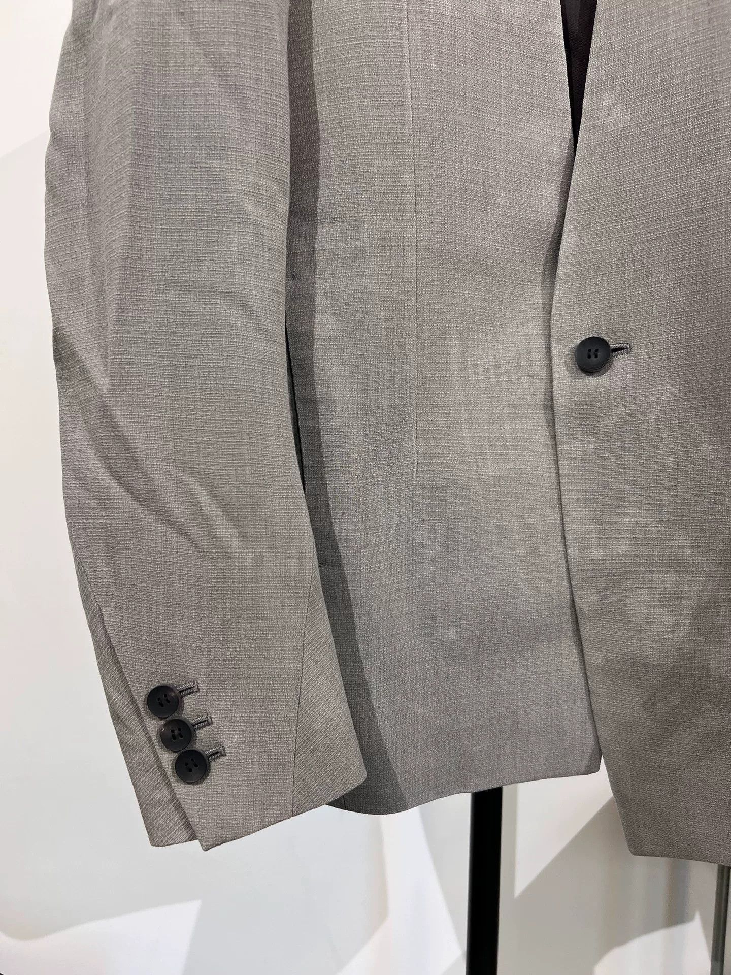 Devoa Devoa Washed Collarless Suit Jacket Size US M / EU 48-50 / 2 - 3 Thumbnail