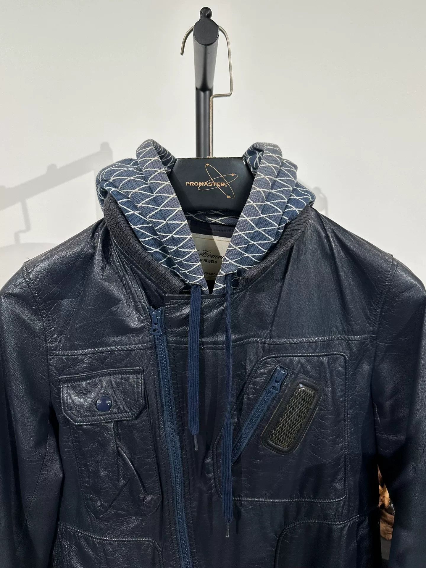 Jun Takahashi Undercover Jun Takahashi Hooded Cowhide Biker Jacket Size US L / EU 52-54 / 3 - 5 Thumbnail