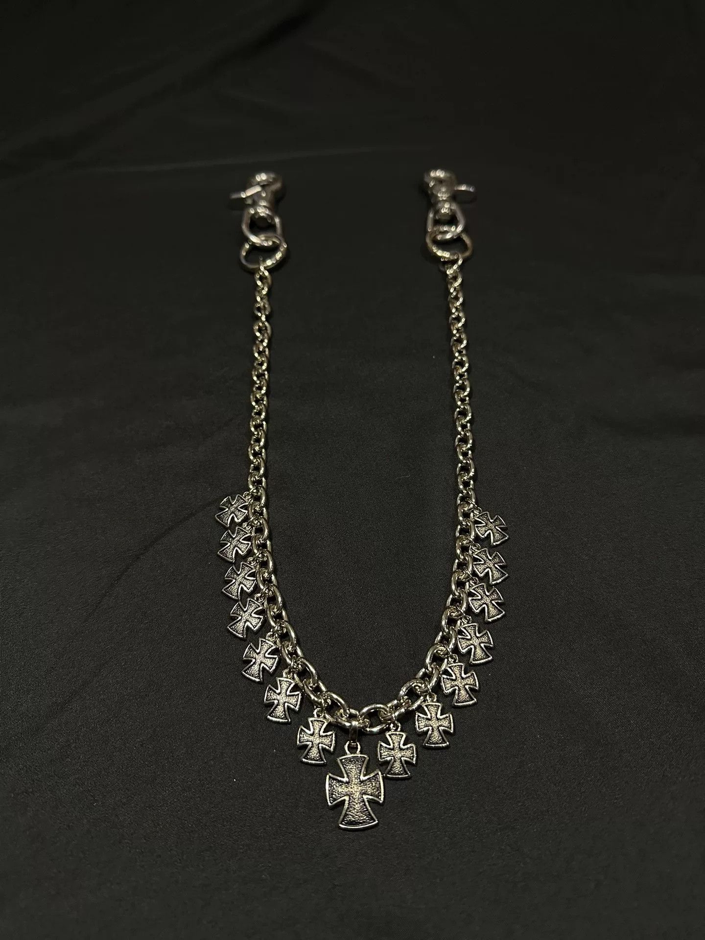 Vintage Vintage 90s Silver Cross Pants Chain Size ONE SIZE - 4 Thumbnail