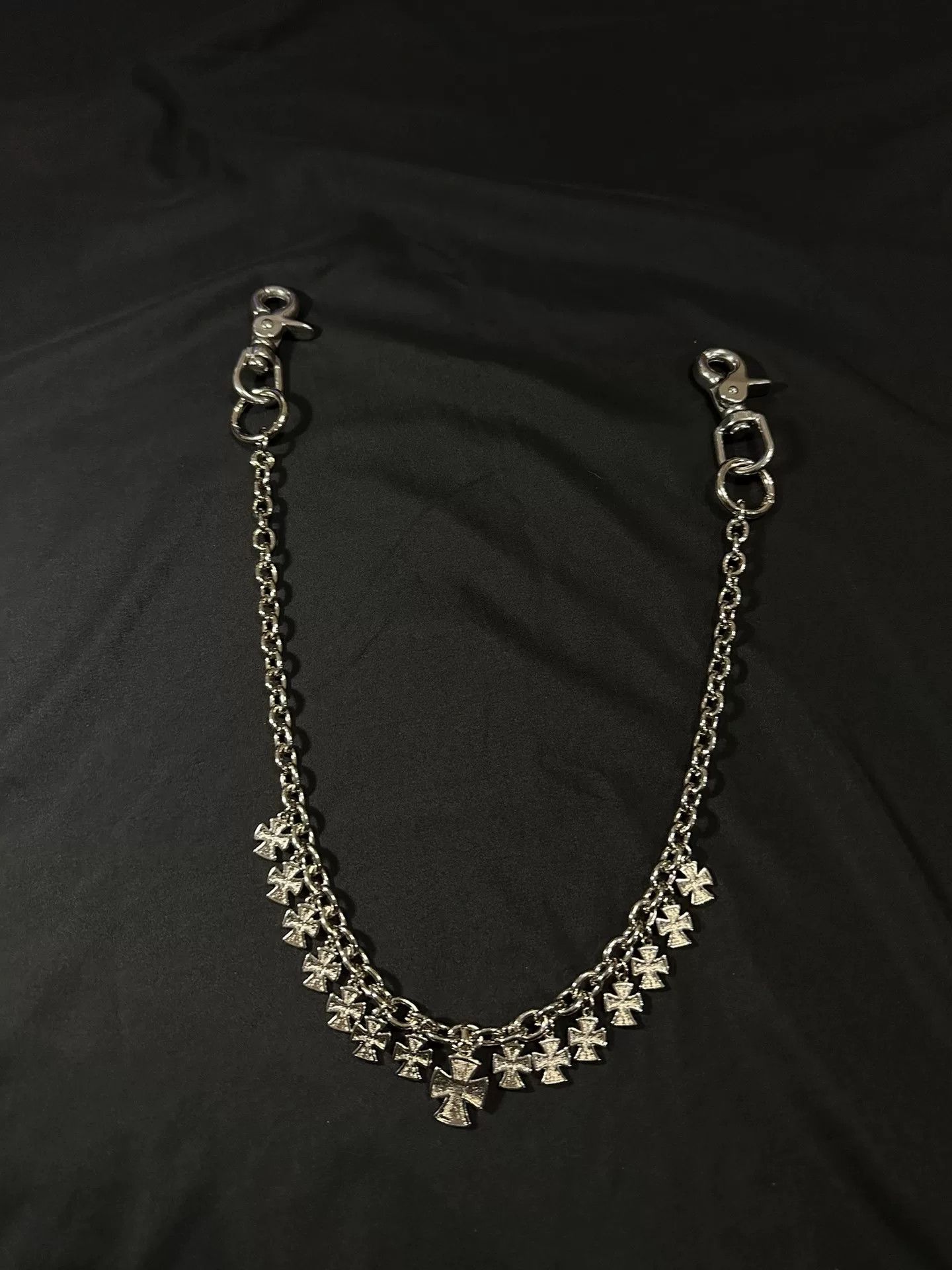 Vintage Vintage 90s Silver Cross Pants Chain Size ONE SIZE - 7 Thumbnail